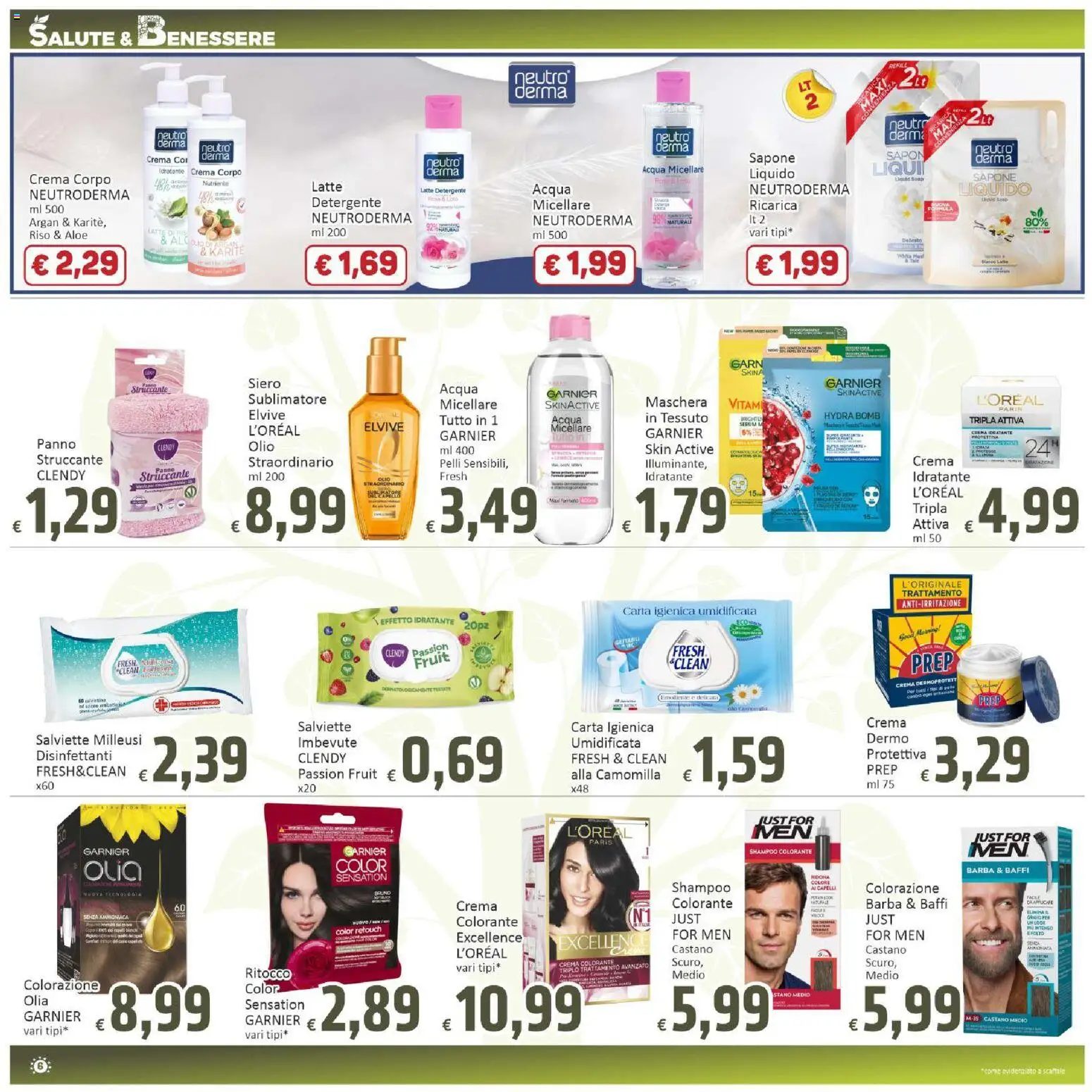 Volantino Paghi Poco del 16.04.2026 | Pagina: 6 | Prodotti: Shampoo, Crema, Riso, Mango