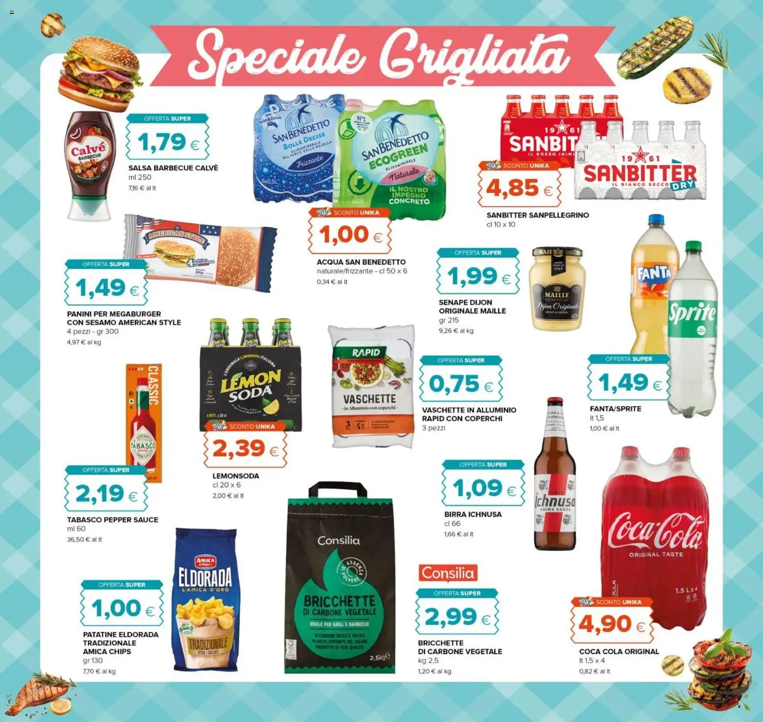 Volantino Tigre del 23.04.2026 | Pagina: 15 | Prodotti: Acqua, Salsa, Alluminio, Coca Cola