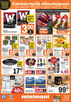 Minimani-mainoslehti voimassa 25.11.2025 alkaen