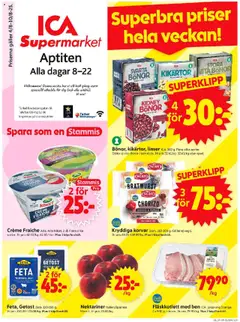 ICA Supermarket - erbjudanden - Förhandsvisning av reklamblad från butik ICA Supermarket aktuell från 04.08.2025