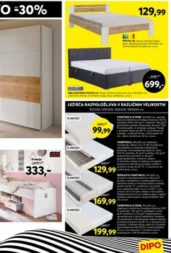 Dipo katalog akcije – veljaven od 22.04.2026 | Stran: 5 | Izdelki: Postelja, Vzmetnica, Prevleka, Podloga