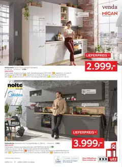 XXXL Lutz Nr. 1 bei Küchen ab 05.10.2025 gültig | Seite: 12 | Produkte: Küchenzeile, Kühlschrank, Kühlgefrierkombination, Kuchen