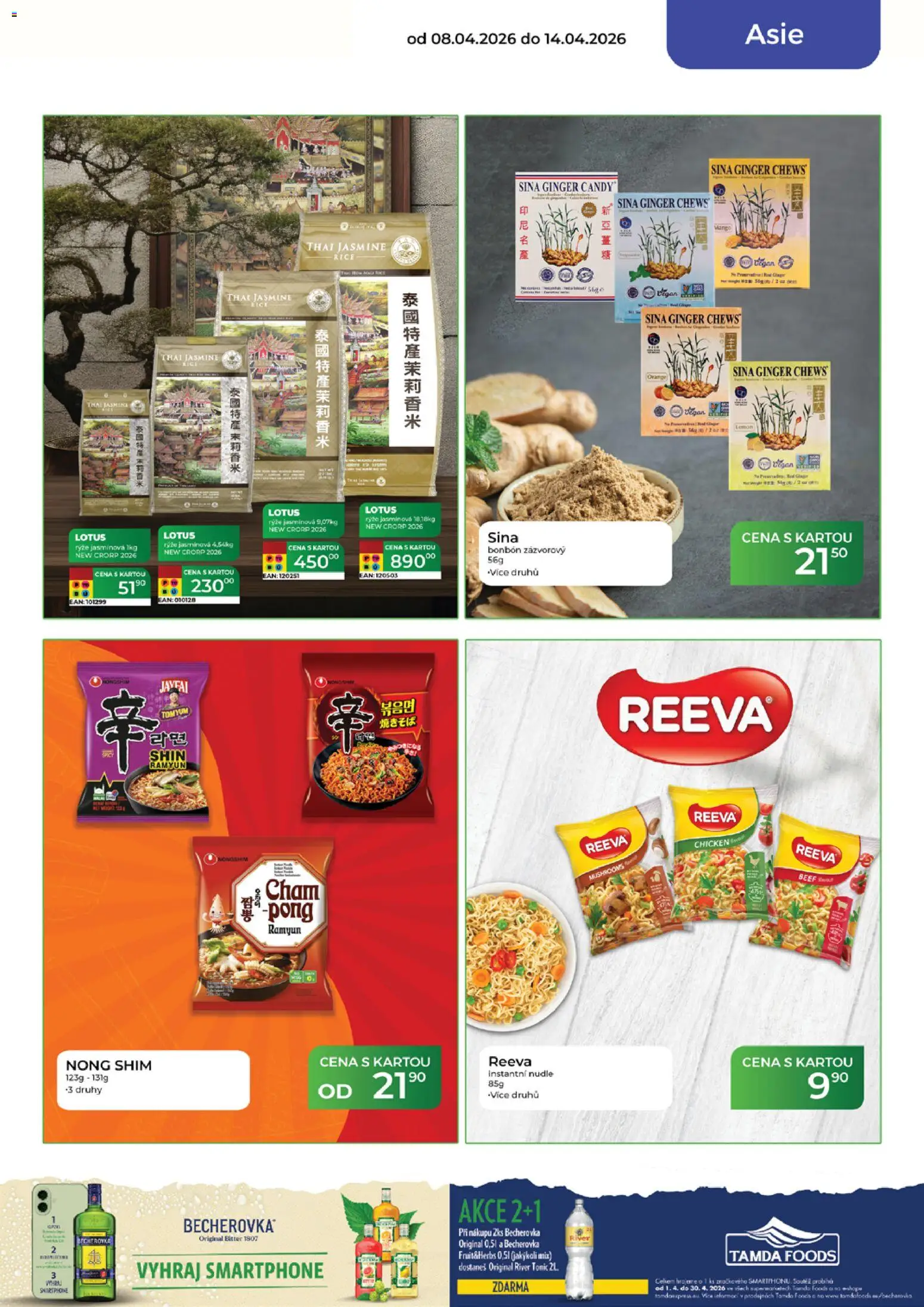 Tamda Foods leták od 08.04.2026 | Strana: 47 | Produkty: Smartphone, Tonic, Becherovka, Lotus