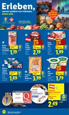 Lidl Flugblatt ab 05.02.2026 gültig | Seite: 18 | Produkte: Salat, Milch, Käse, Pizza