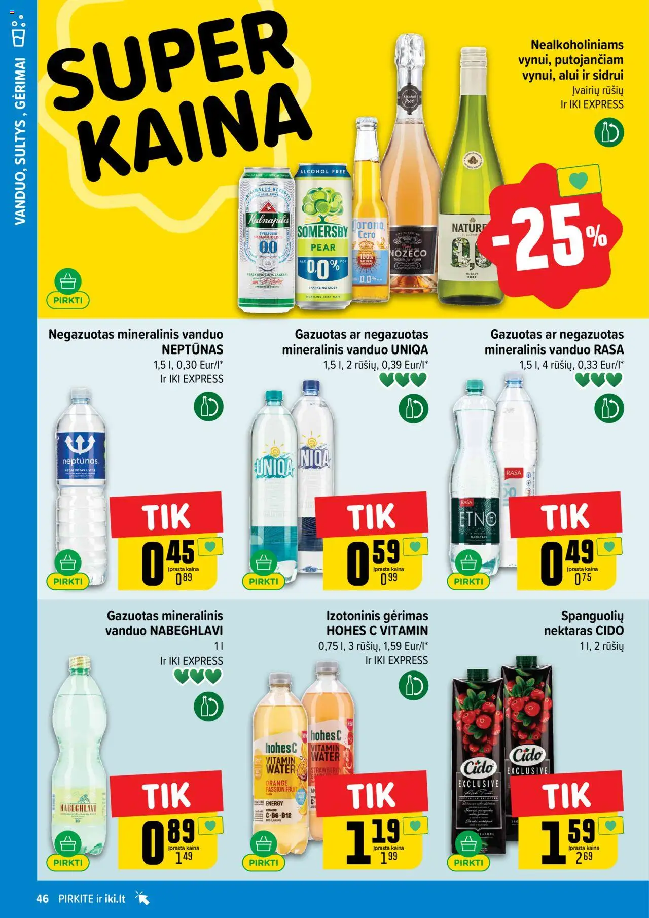 IKI - Leidinys│galioja nuo 11.08.2025 | Puslapis: 46 | Prekių: Mineralinis vanduo