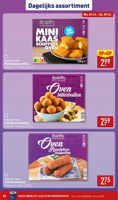 Aldi folder week 49 - Voorbeeld van een folder van Aldi, geldig van 01.12.2025 | Pagina: 33 | Producten: Kaas, Oven, Rundvlees