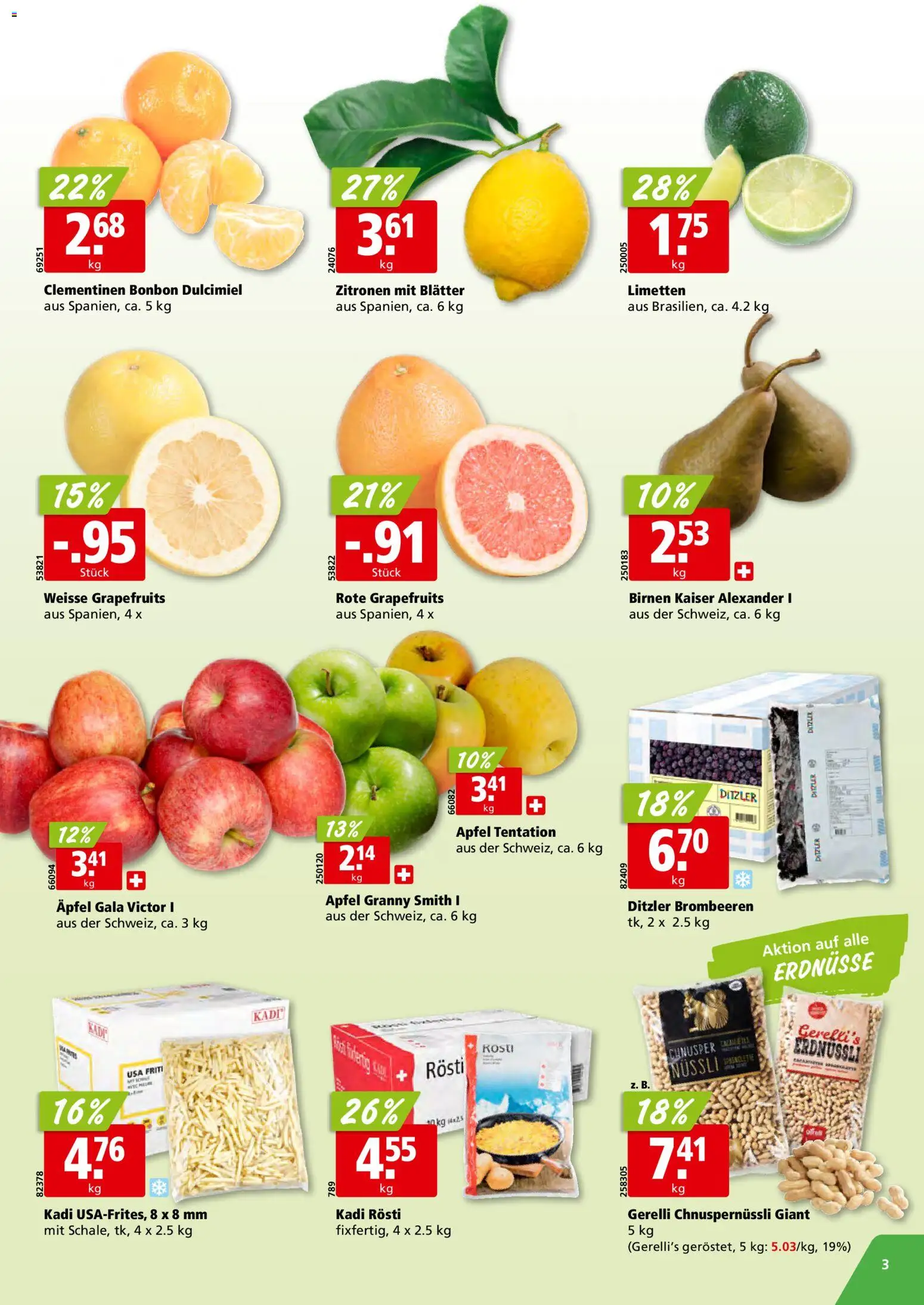 Aligro Aktionen – gültig ab 01.12.2025 | Seite: 3 | Produkte: Kammerjunker, Erdnüsse, Äpfel