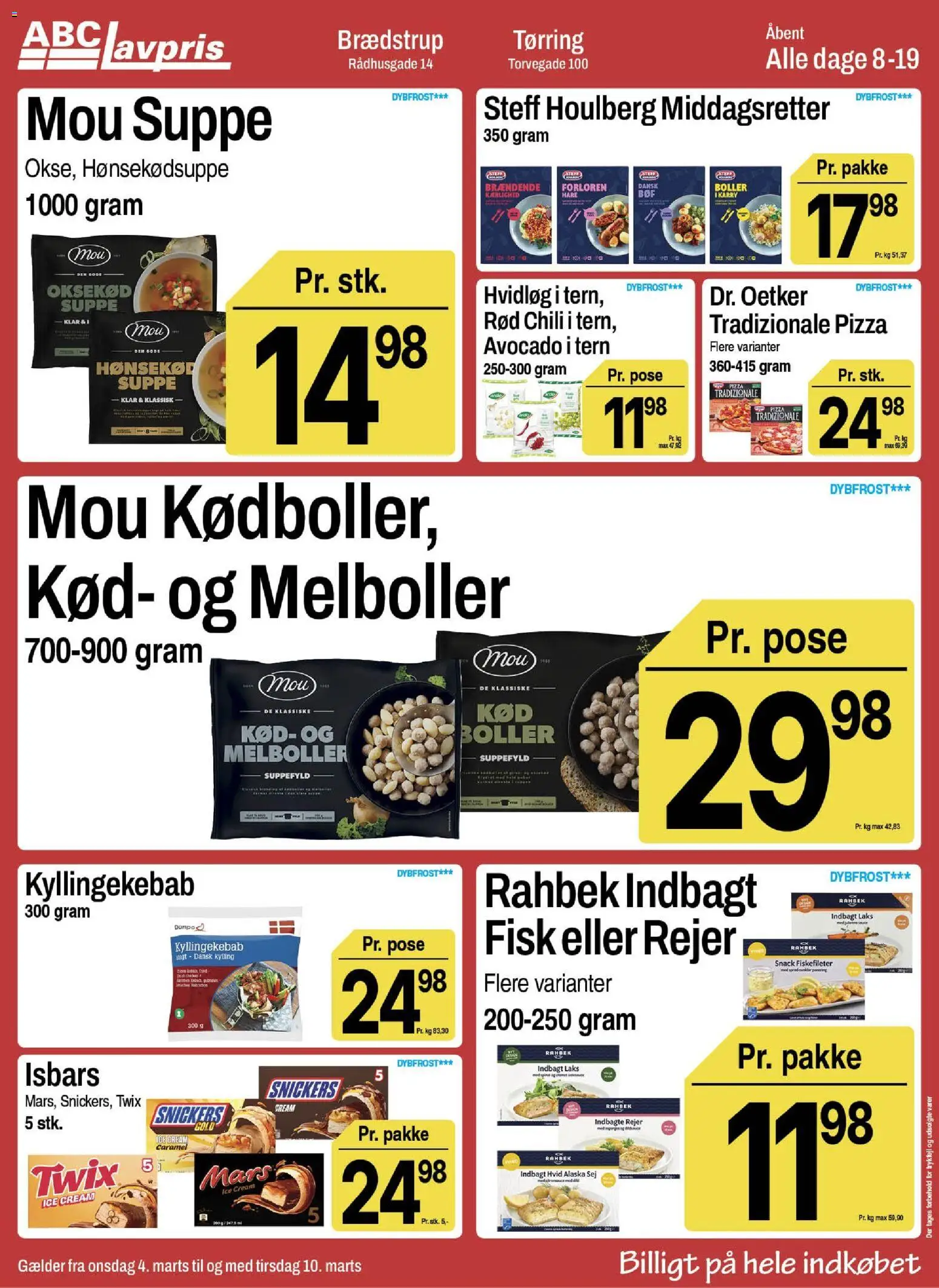 Abc Lavpris tilbudsavis – gyldig fra 04.03.2026 | Side: 6 | Produkter: Karry, Pizza, Oksekød, Hvidløg