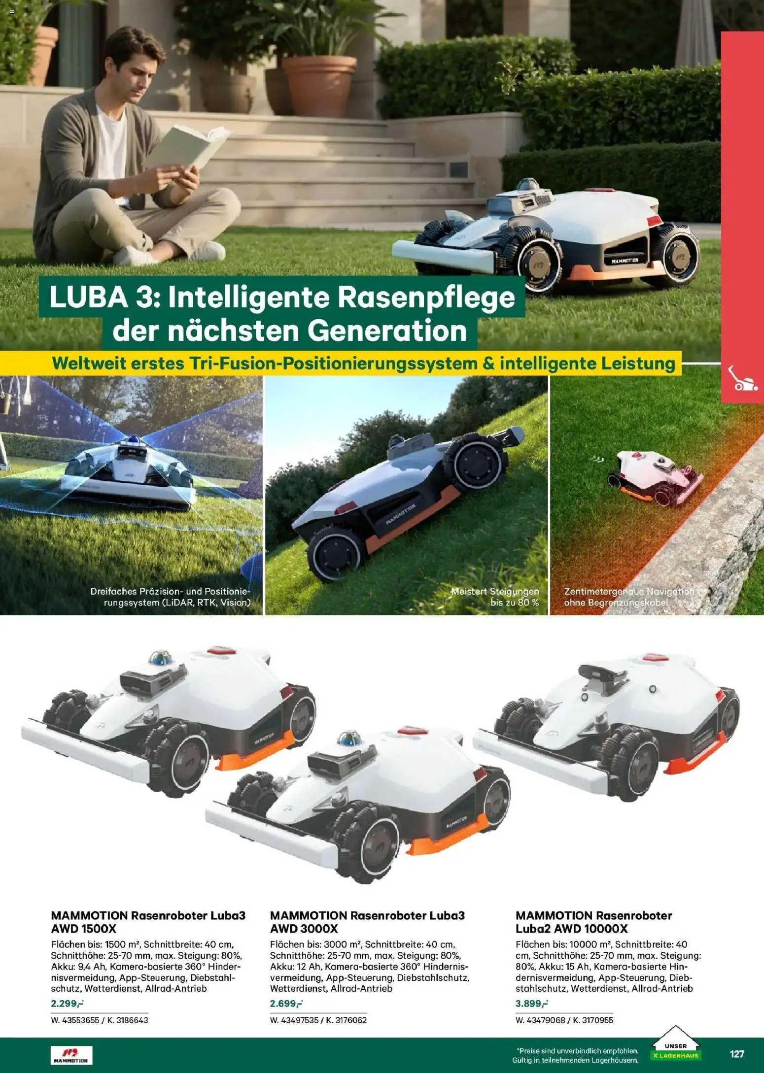 Lagerhaus Garten & Freizeit Katalog 2026 gültig ab 01.03.2026 | Seite: 127 | Produkte: Navigation