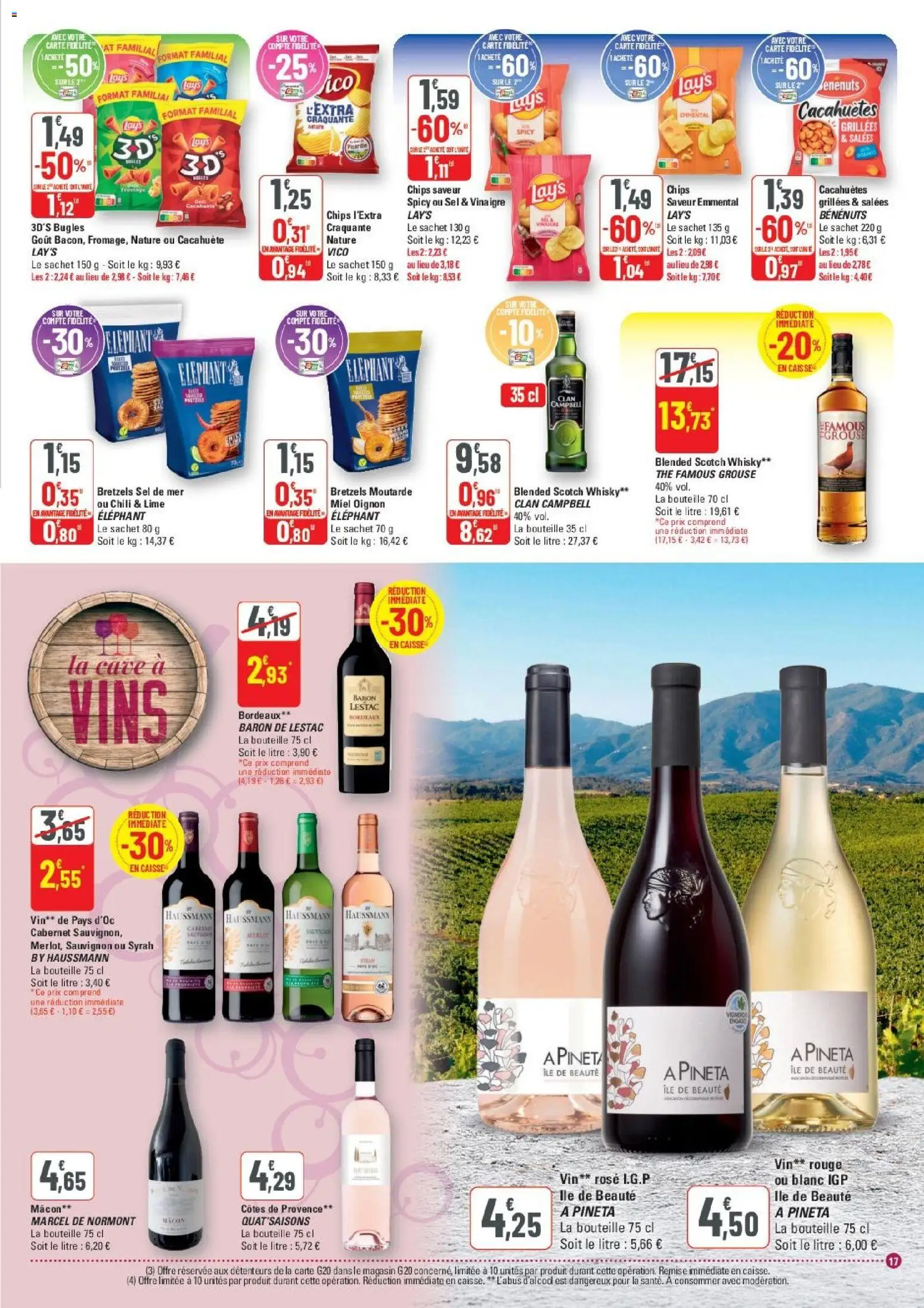 {H1} | Page: 17 | Produits: Marcel, Cacahuète, Vinaigre, Vin