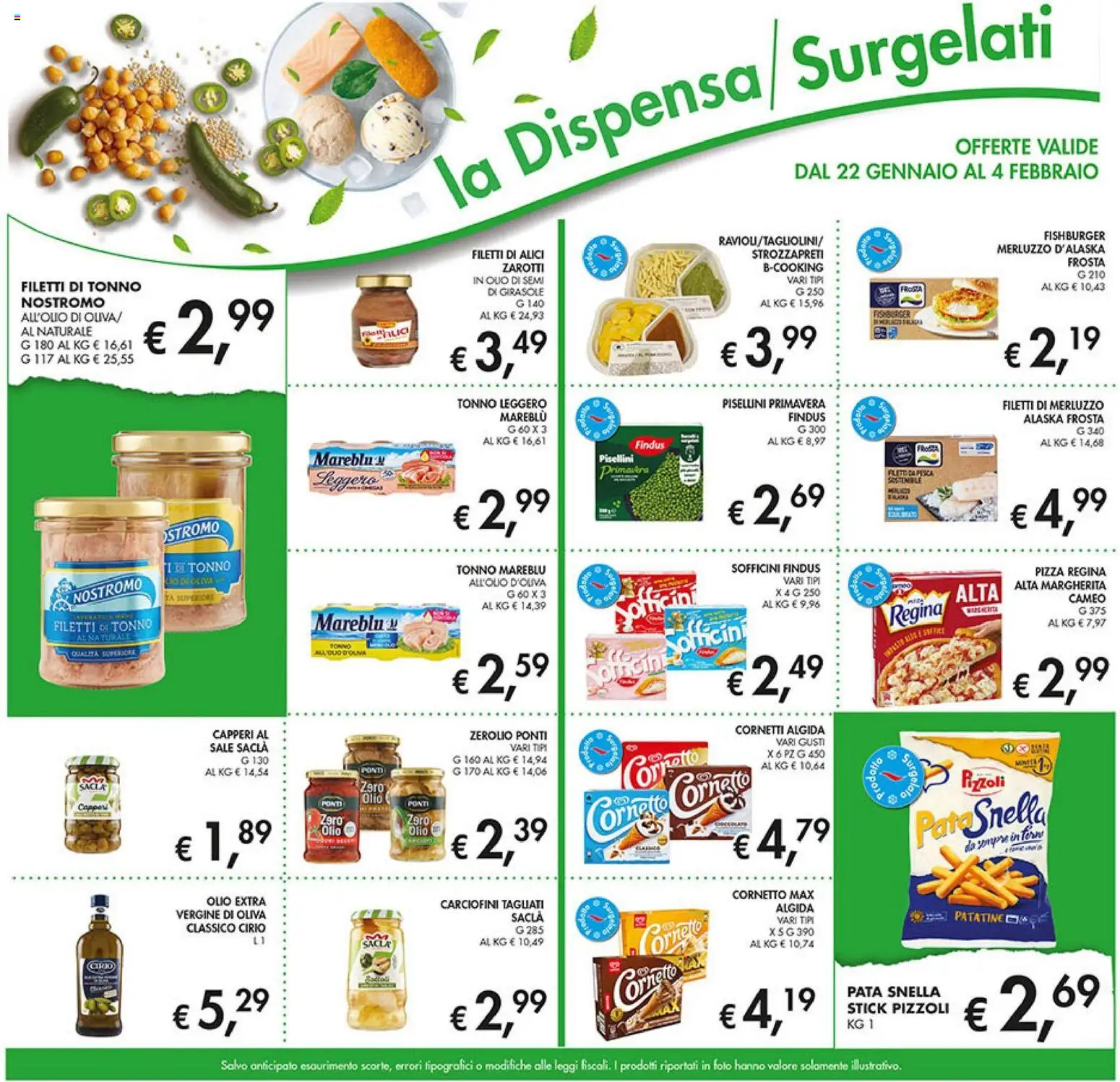 Volantino Coal del 22.01.2026 | Pagina: 17 | Prodotti: Cornetto, Sale, Tonno, Alici