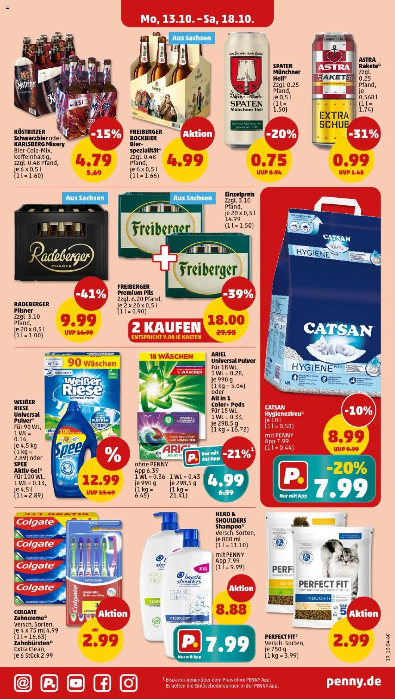 Penny - Sachsen-Anhalt – gültig ab 13.10.2025 | Seite: 23 | Produkte: Kostritzer, Ariel, Pils, Astra