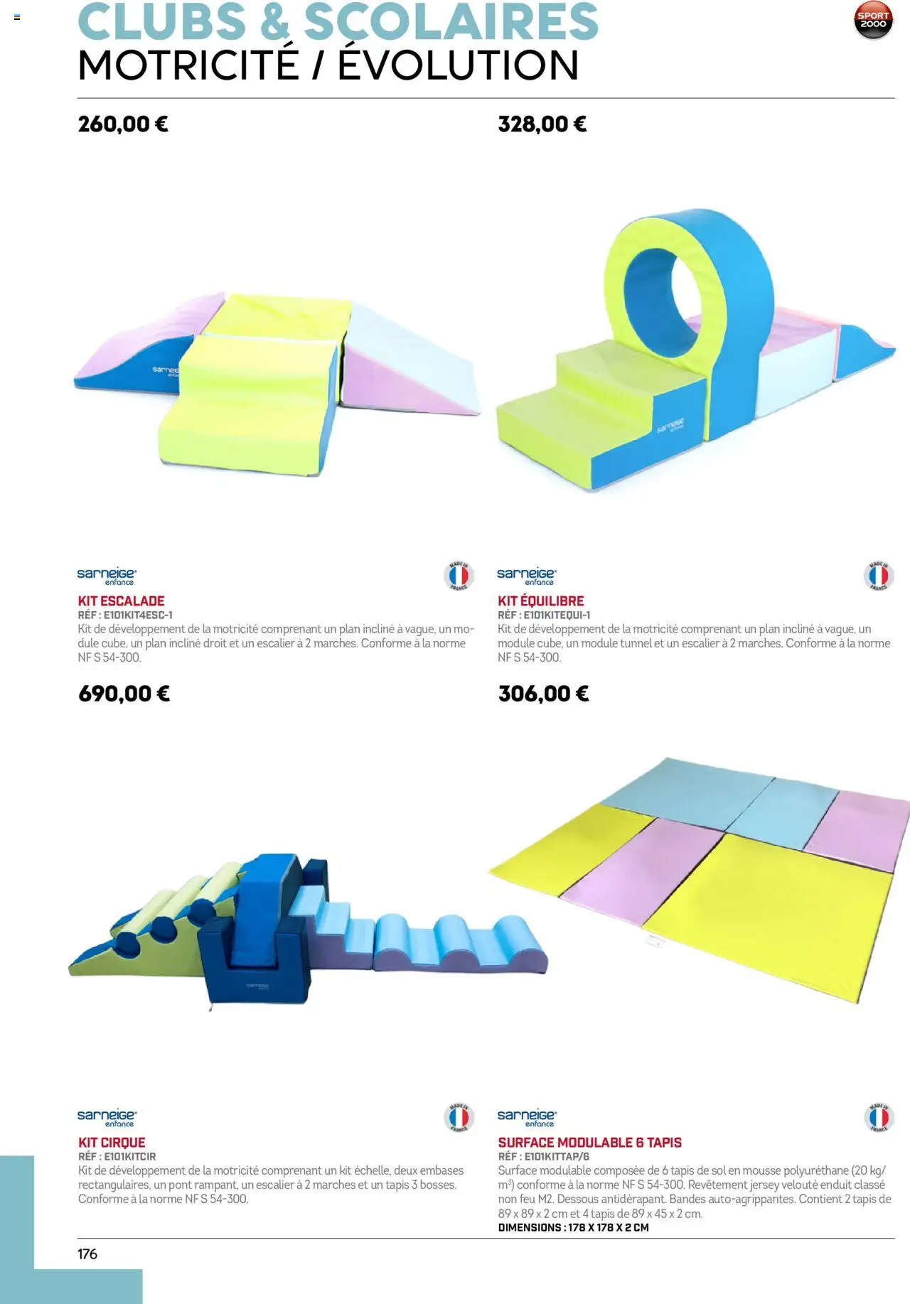 {H1} | Page: 176 | Produits: Mousse, Tapis