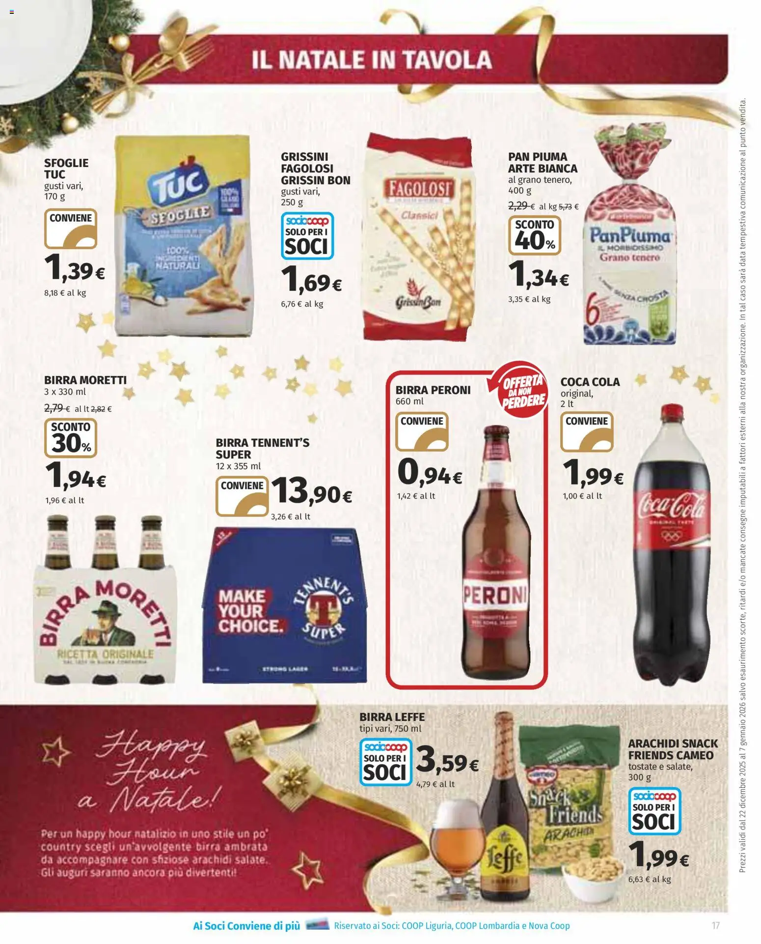 Volantino Ipercoop del 22.12.2025 | Pagina: 17 | Prodotti: Birra, Birra Moretti, Data, Grissini