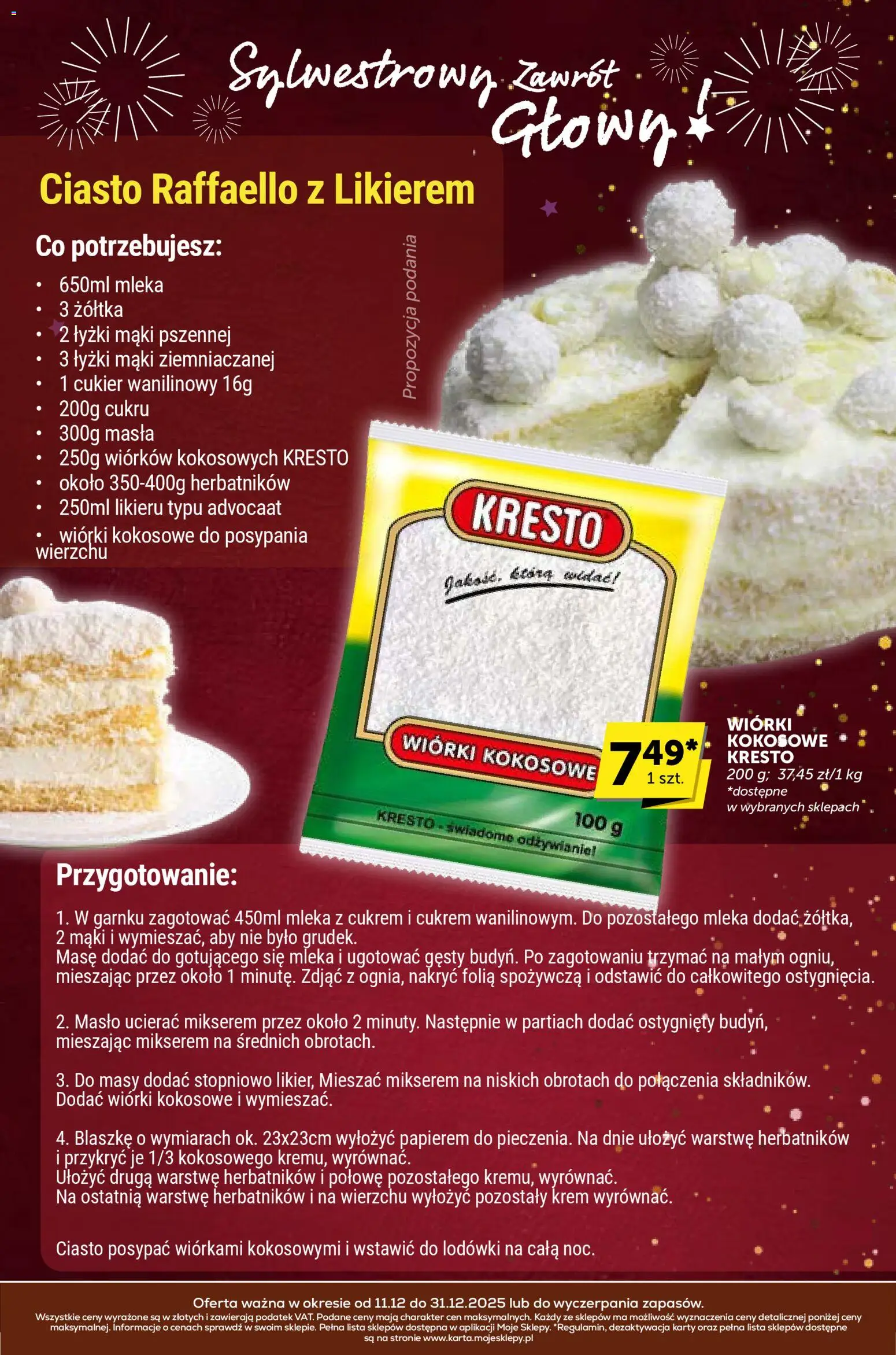 Groszek Gazetka - Sylwestrowy Zawrót Głowy od 11.12.2025 | Strona: 23 | Produkty: Folia spożywcza, Ciasto, Masło, Krem