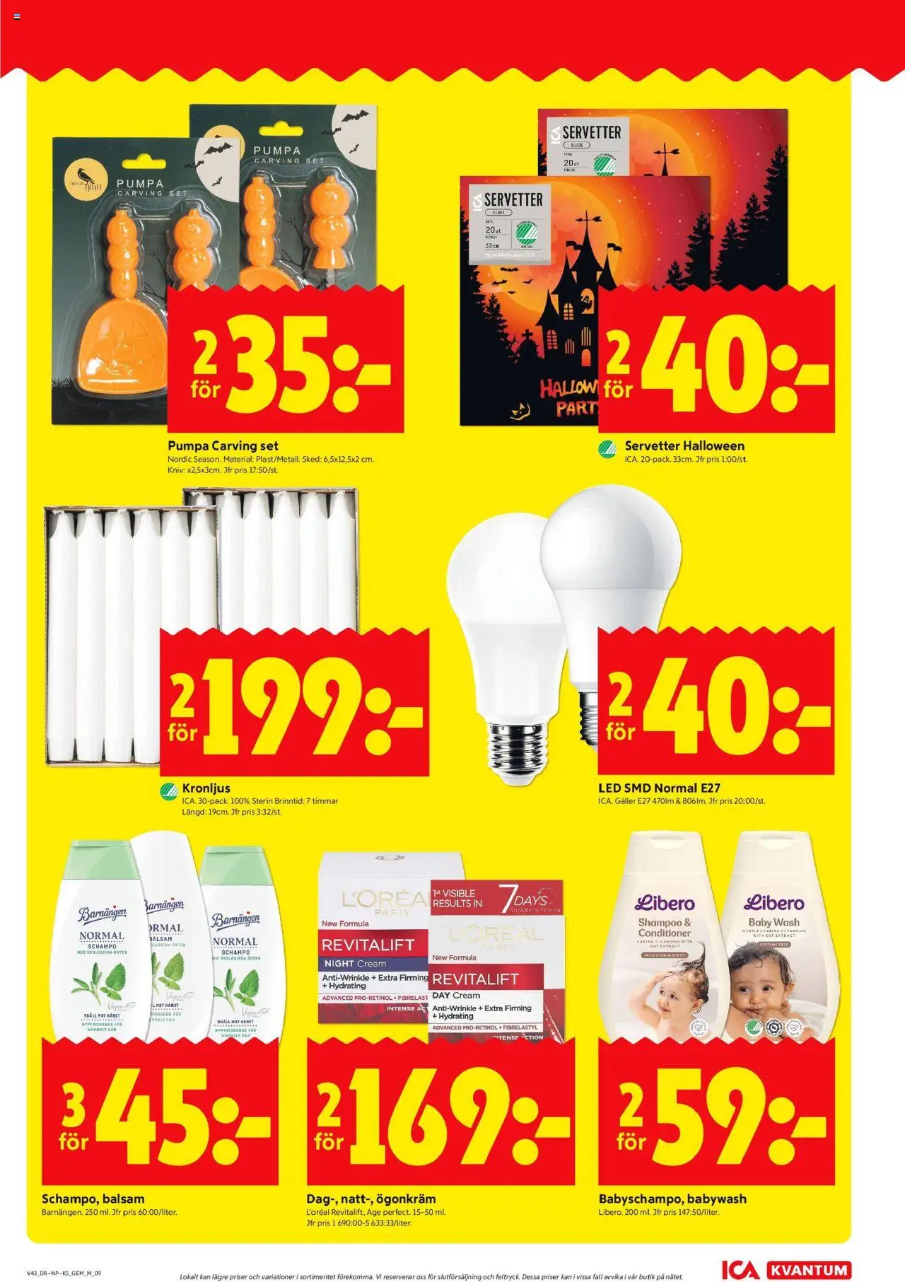 ICA Kvantum reklamblad aktuell från 20.10.2025 | Sida: 11 | Produkter: Balsam, Galler, Set, Pumpa