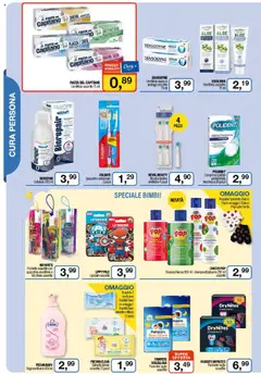 Volantino Caddy's del 11.09.2025 | Pagina: 8 | Prodotti: Shampoo, Pannolini, Dentifricio, Pasta