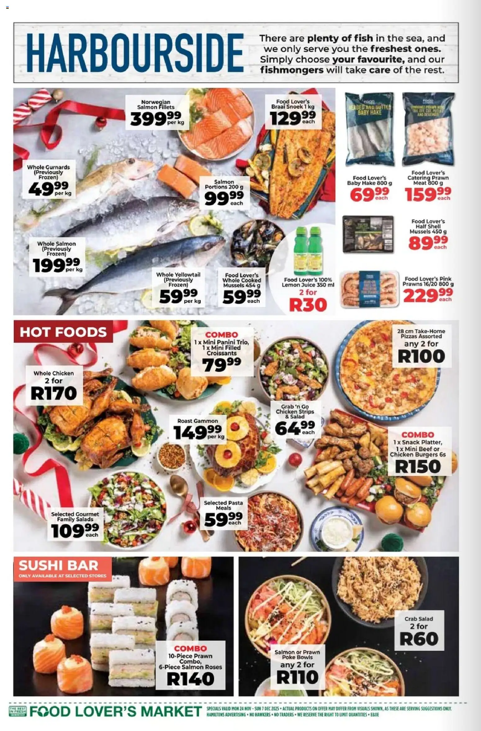New Food Lover's Market catalogue – valid from 24.11.2025 | Page: 4 | Products: Juice, Bowls, Beef, Salad