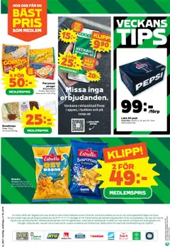 Coop Forum reklamblad aktuell från 08.09.2025 | Sida: 16 | Produkter: Cheddar, Pepsi, Chili, Spel