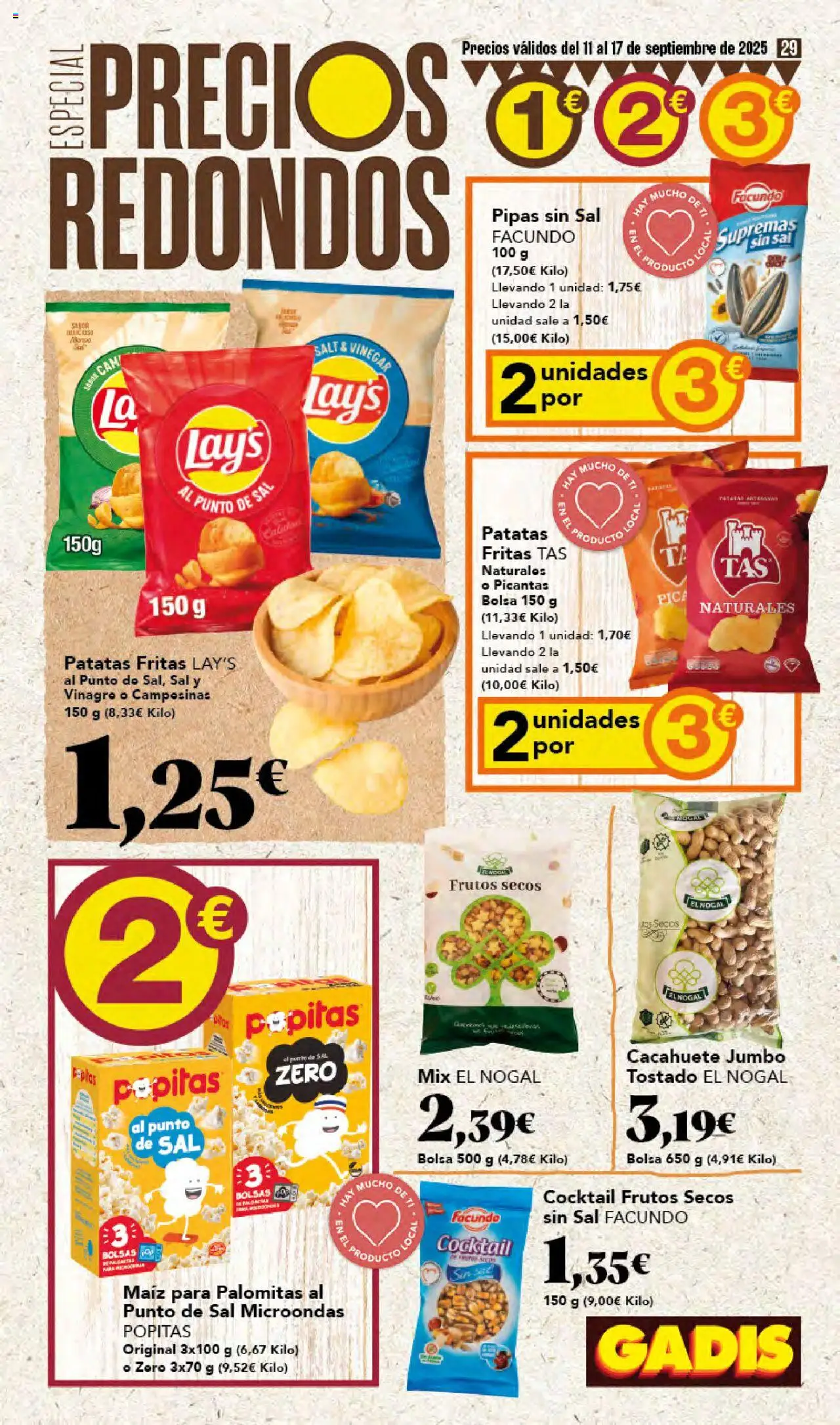 Gadis folleto │ válido desde el 11.09.2025 | Página: 29 | Productos: Frutos secos, Bolsa, Δεξαμενή
