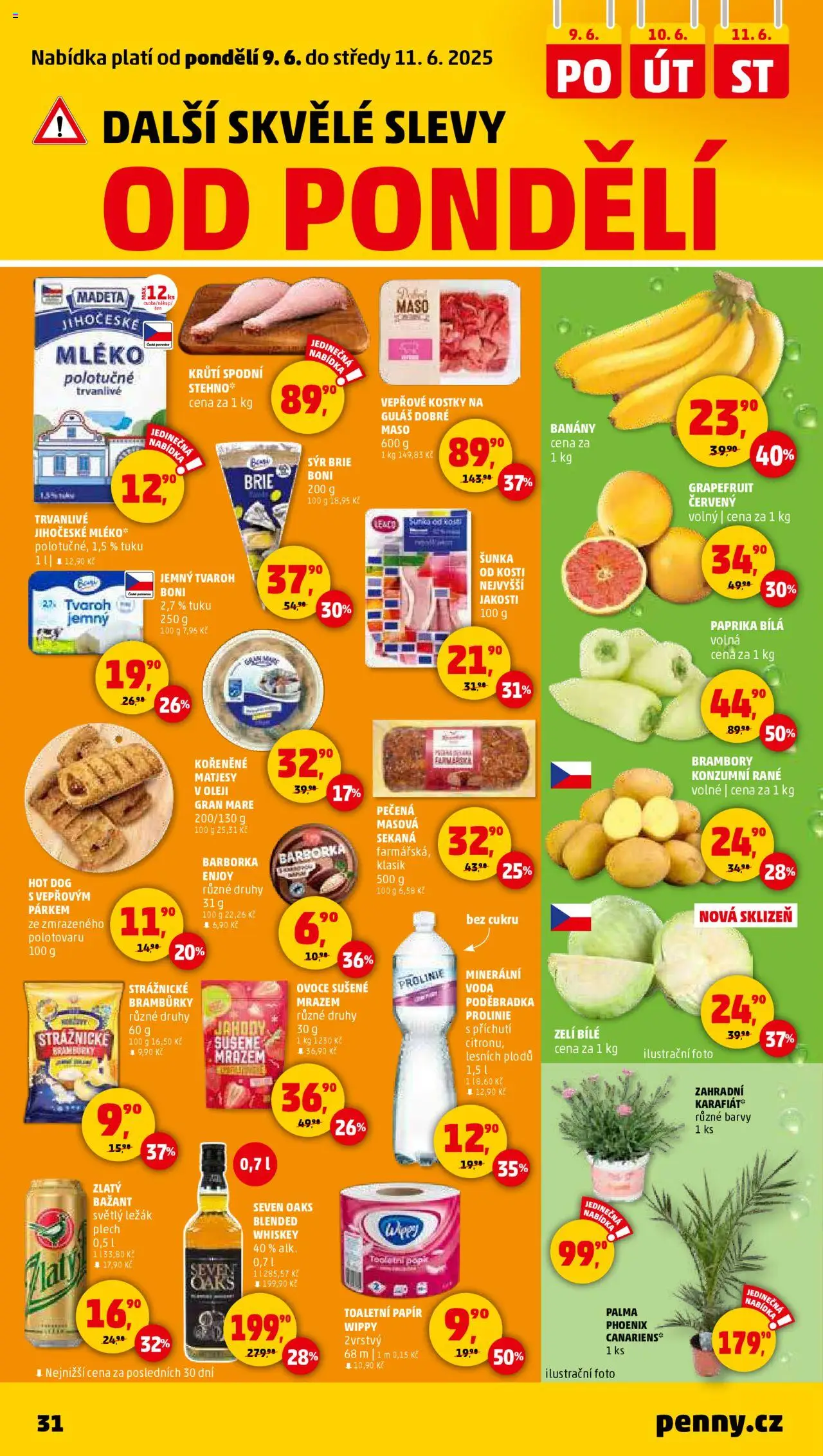 Penny Market leták - Čtvrtečník od 05.06.2025 | Strana: 31 | Produkty: Šunka od kosti, Plech, Guláš, Barvy