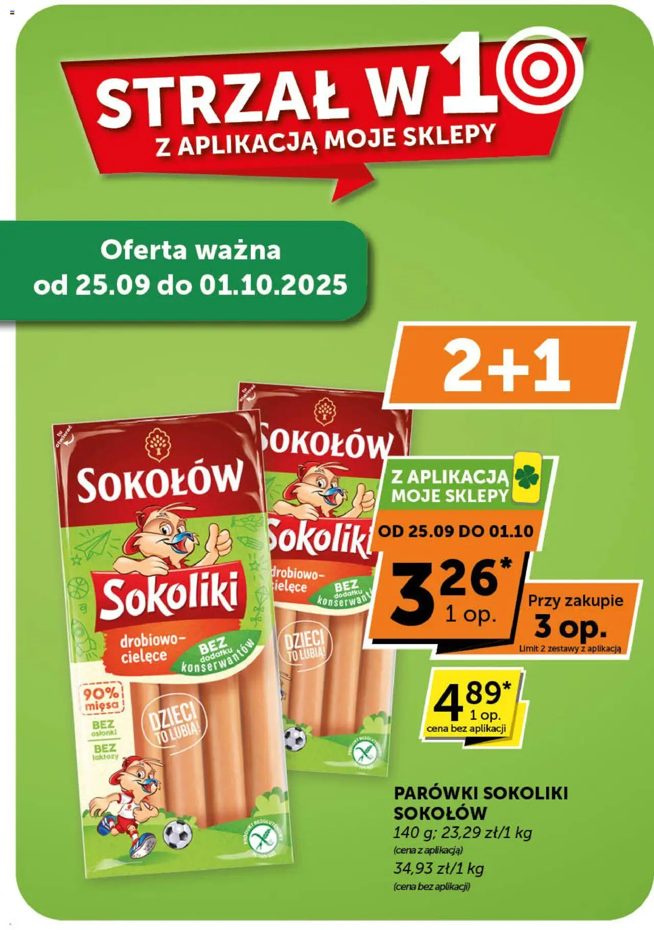 Groszek Gazetka - Minimarket od 18.09.2025 | Strona: 26 | Produkty: Parówki sokoliki, Parówki
