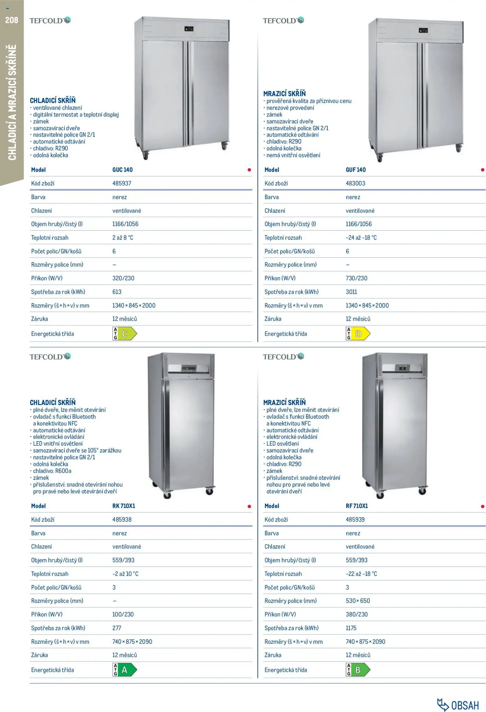 Makro leták - Gastro vybavení a zařízení od 01.02.2026 | Strana: 208 | Produkty: Skříně, Police, LED, Skříň