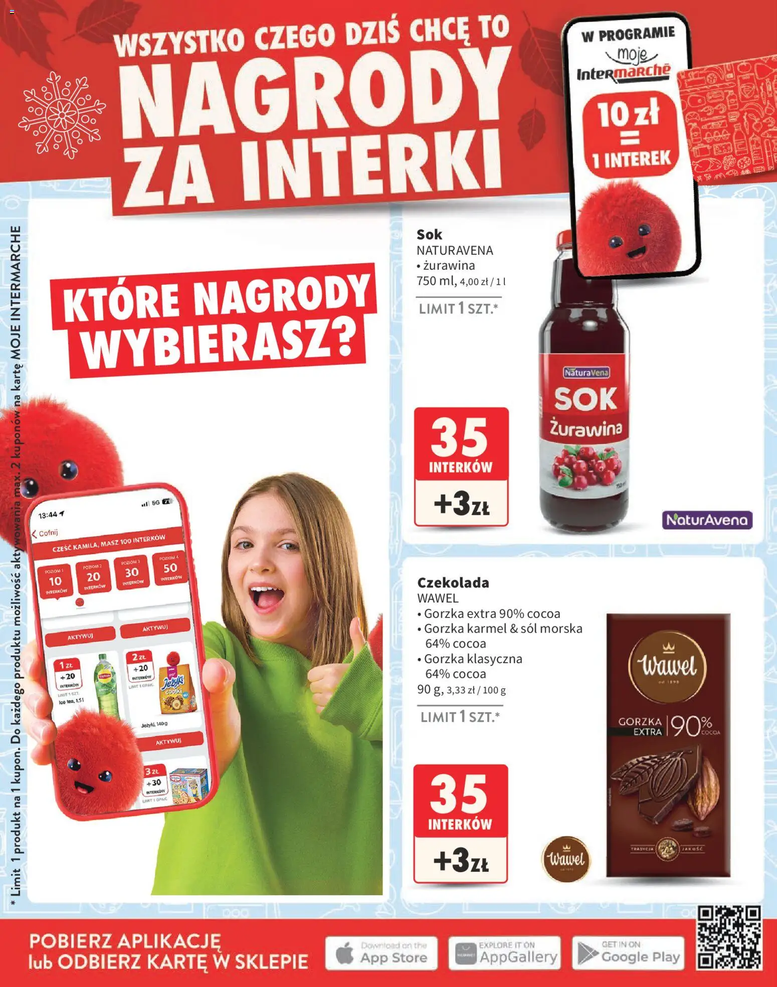 Intermarche - Katalog nagród od 03.11.2025 | Strona: 18 | Produkty: Żurawina, Sól morska, Czekolada, Sól