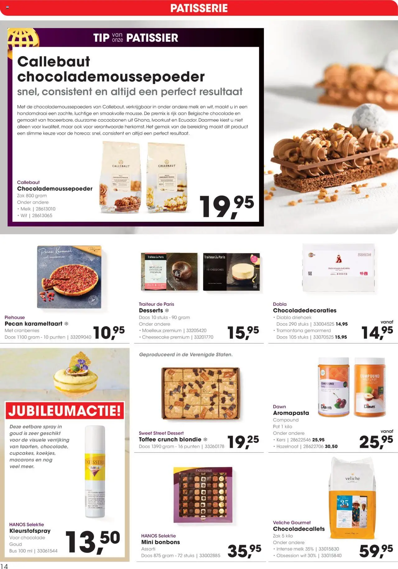 {H1} | Pagina: 14 | Producten: Melk, Chocolade, Pot, Zak