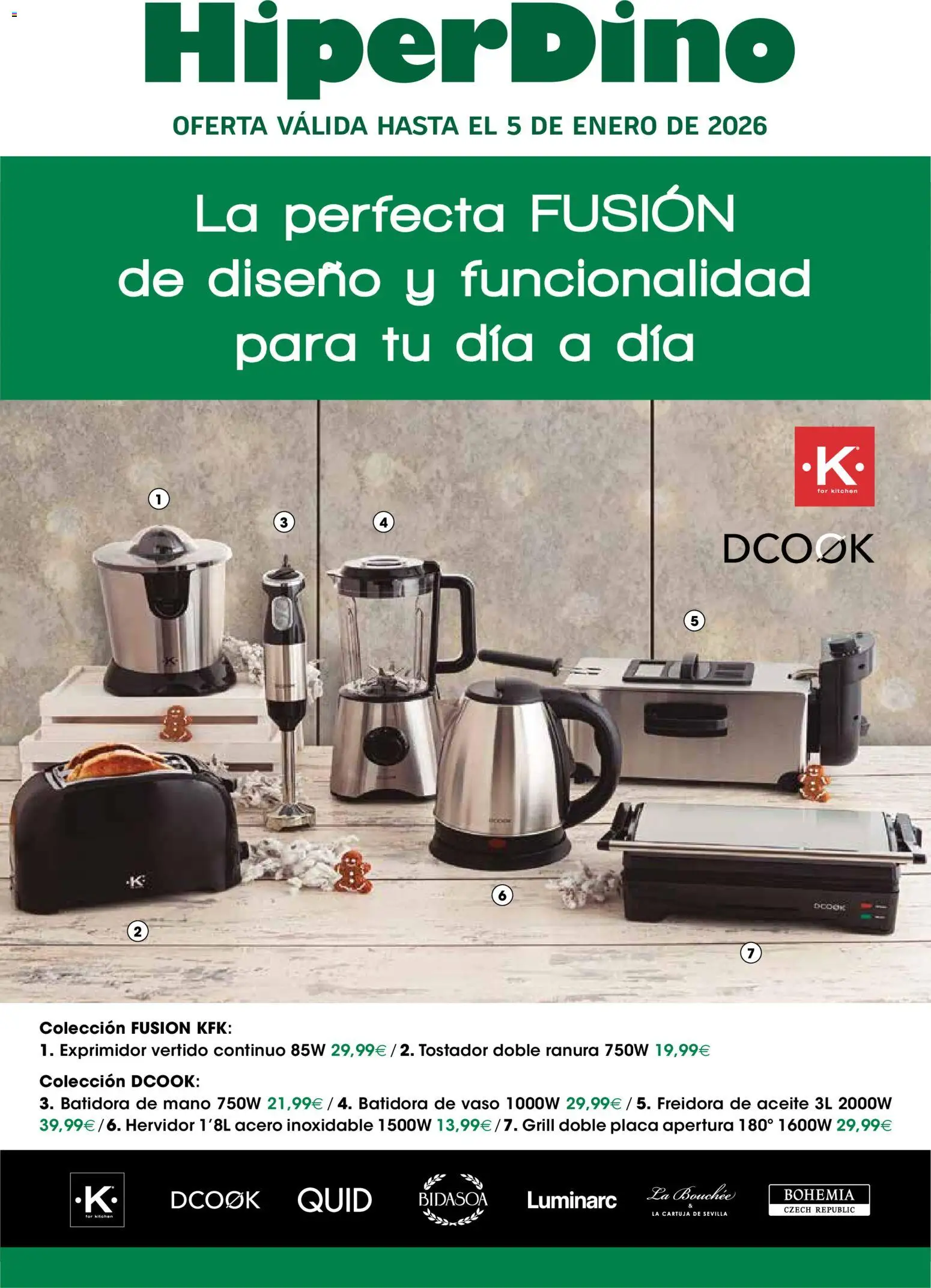 HiperDino folleto │ válido desde el 25.11.2025 | Página: 1 | Productos: Aceite, Exprimidor, Tostador, Freidora