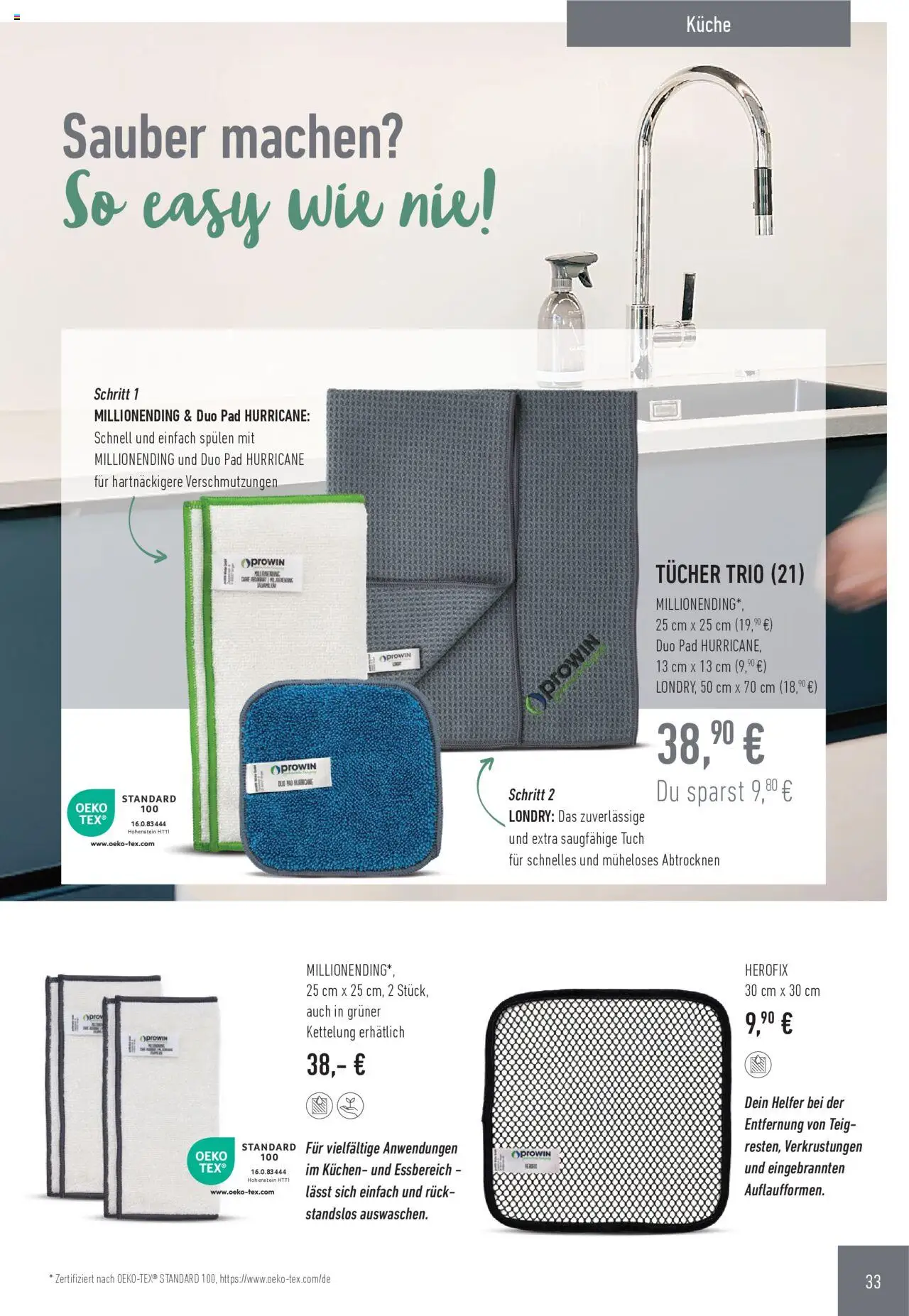 Katalog ProWin Juli/Dezember 2025 - gültig ab dem 01.07.2025 | Seite: 33 | Produkte: Küche, Kuchen