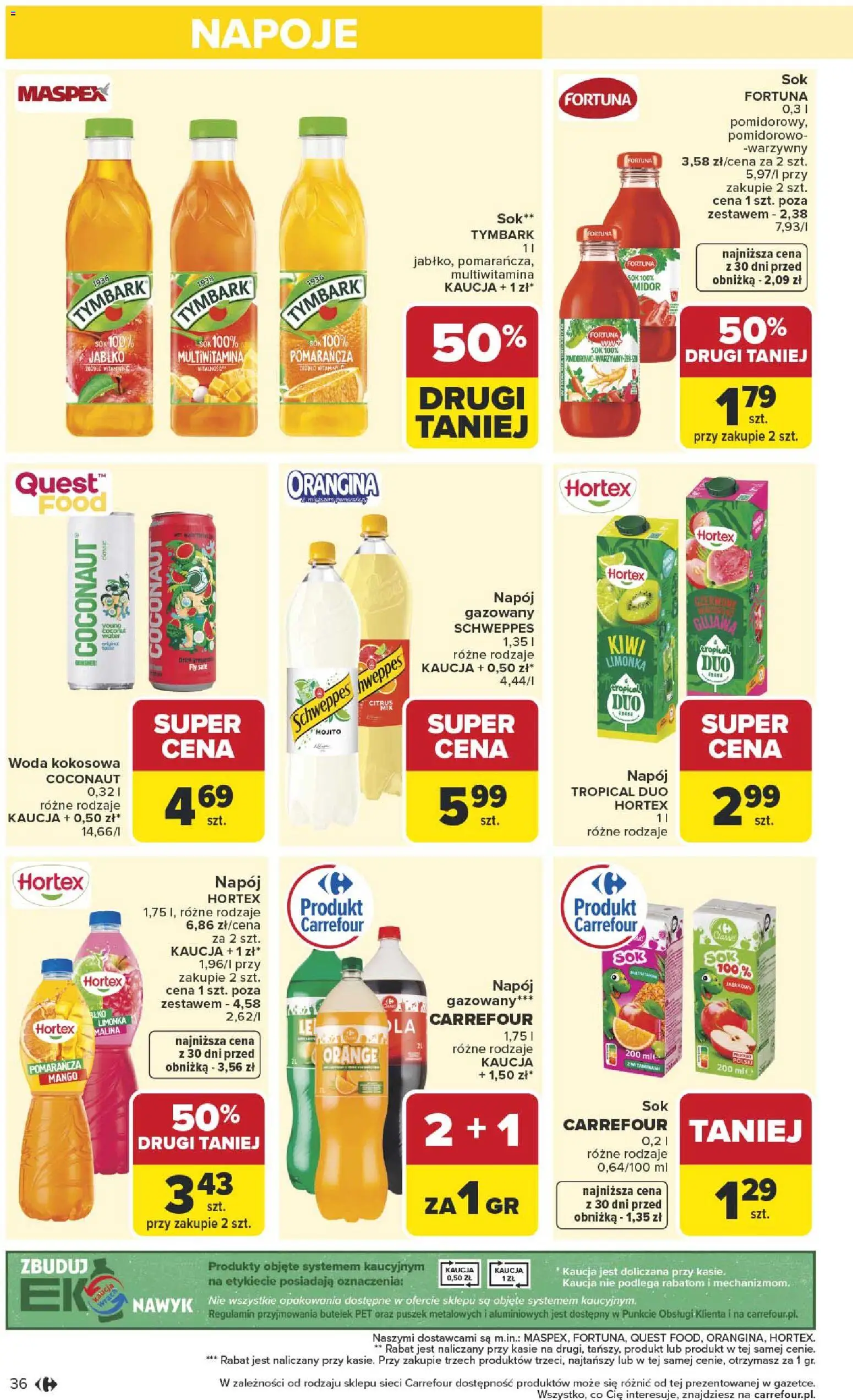 Carrefour gazetka od 27.04.2026 | Strona: 38 | Produkty: Mango, Woda kokosowa, Napoje, Woda