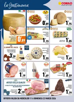 Anteprima del volantino GUANCIALE STAGIONATO AL PEPE BISANZIO, all'etto valido a partire dal 11.03.2026 | Pagina: 8 | Prodotti: Provolone, Prosciutto Cotto, Prosciutto, Pasta