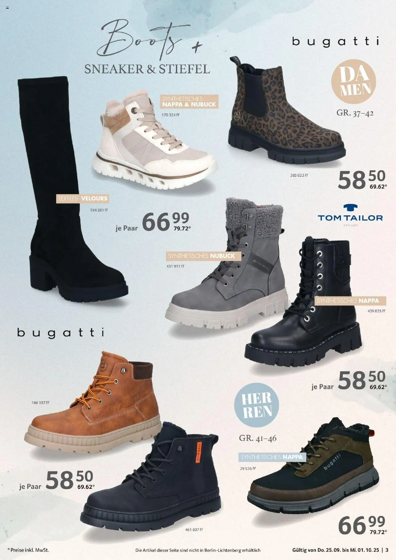 Selgros  Non Food – gültig ab 25.09.2025 | Seite: 3 | Produkte: Stiefel