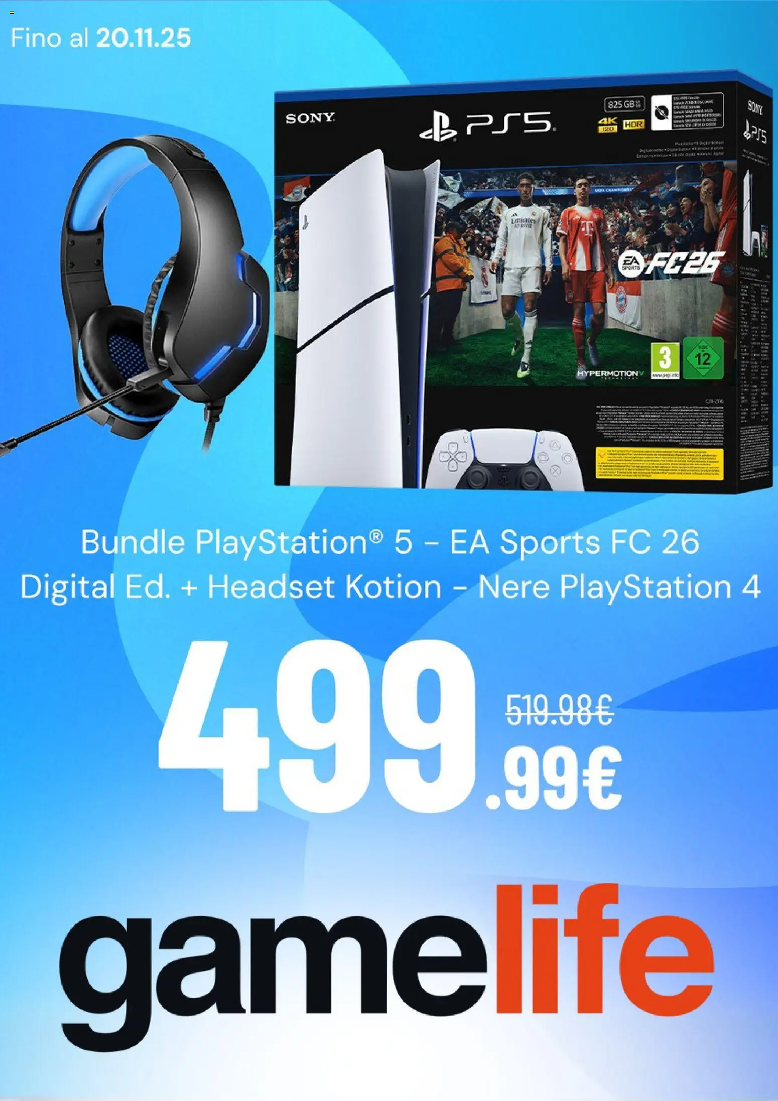 Volantino Gamelife del 05.11.2025 | Pagina: 1 | Prodotti: Playstation