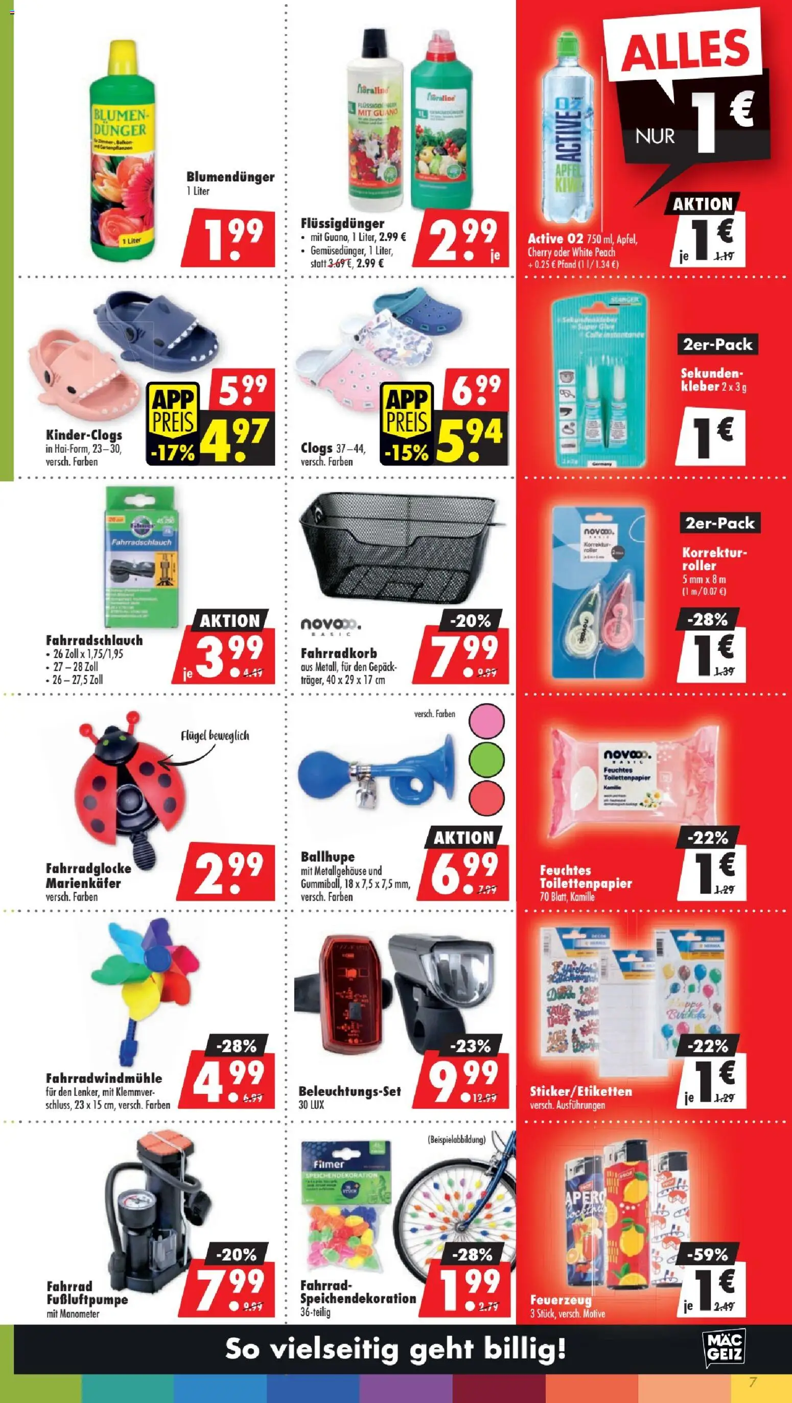 Mäc Geiz Prospekt 	 – gültig ab 27.04.2026 | Seite: 7 | Produkte: Manometer, Blumen, Toilettenpapier, Feuchtes Toilettenpapier