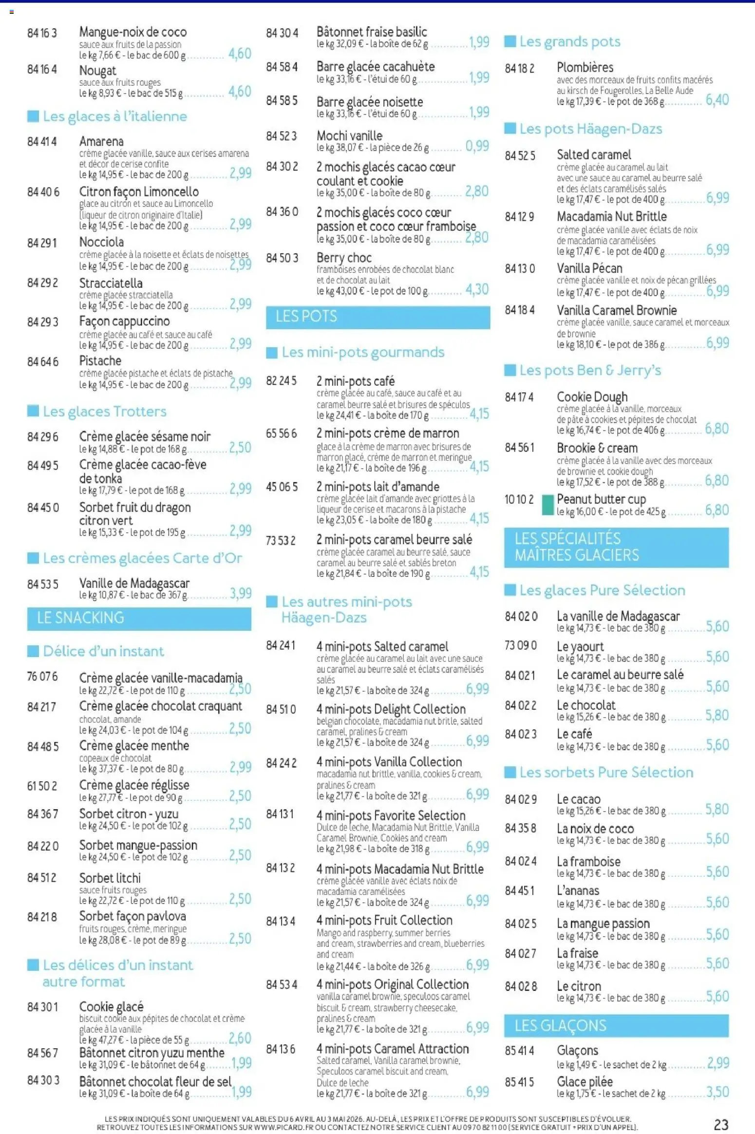 {H1} | Page: 23 | Produits: Fraise, Spéculoos, Beurre, Noix