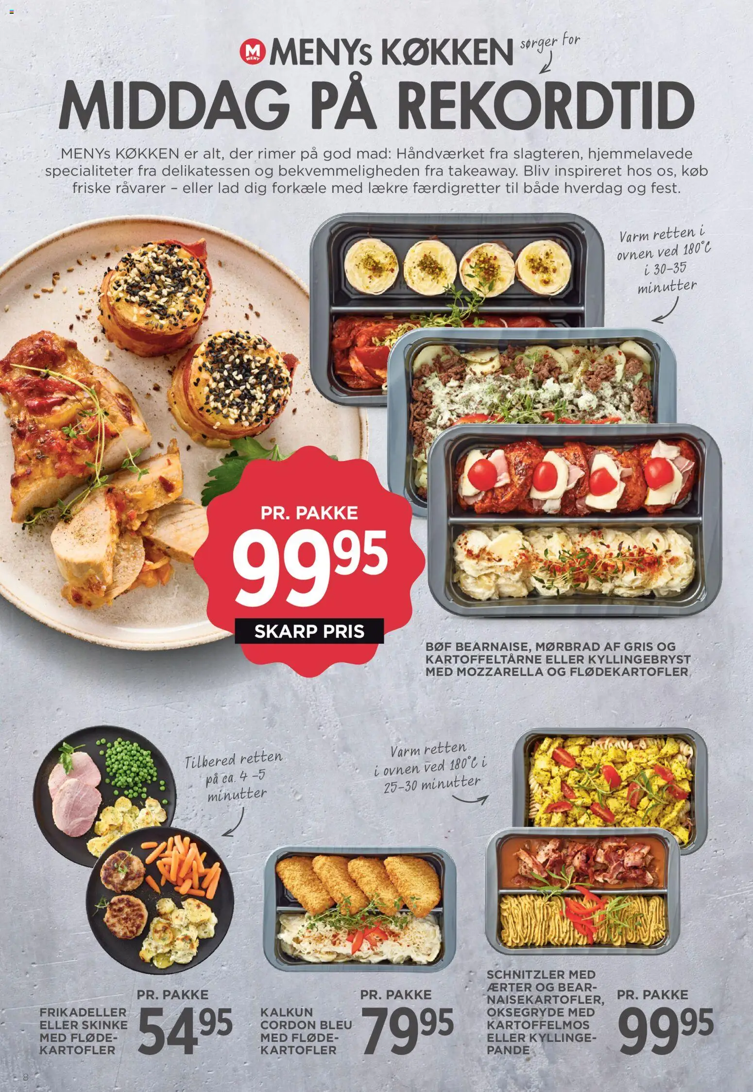 Meny tilbudsavis – gyldig fra 06.03.2026 | Side: 14 | Produkter: Kalkun, Fløde, Mozzarella, Ærter