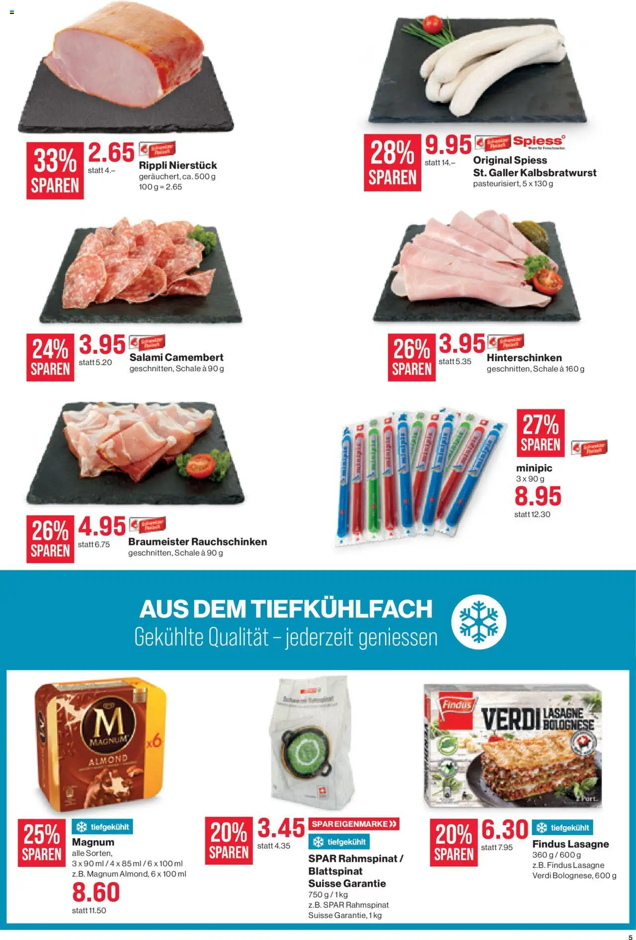 SPAR Aktionen – gültig ab 23.10.2025 | Seite: 5 | Produkte: En Kommode, Salami, Wurst