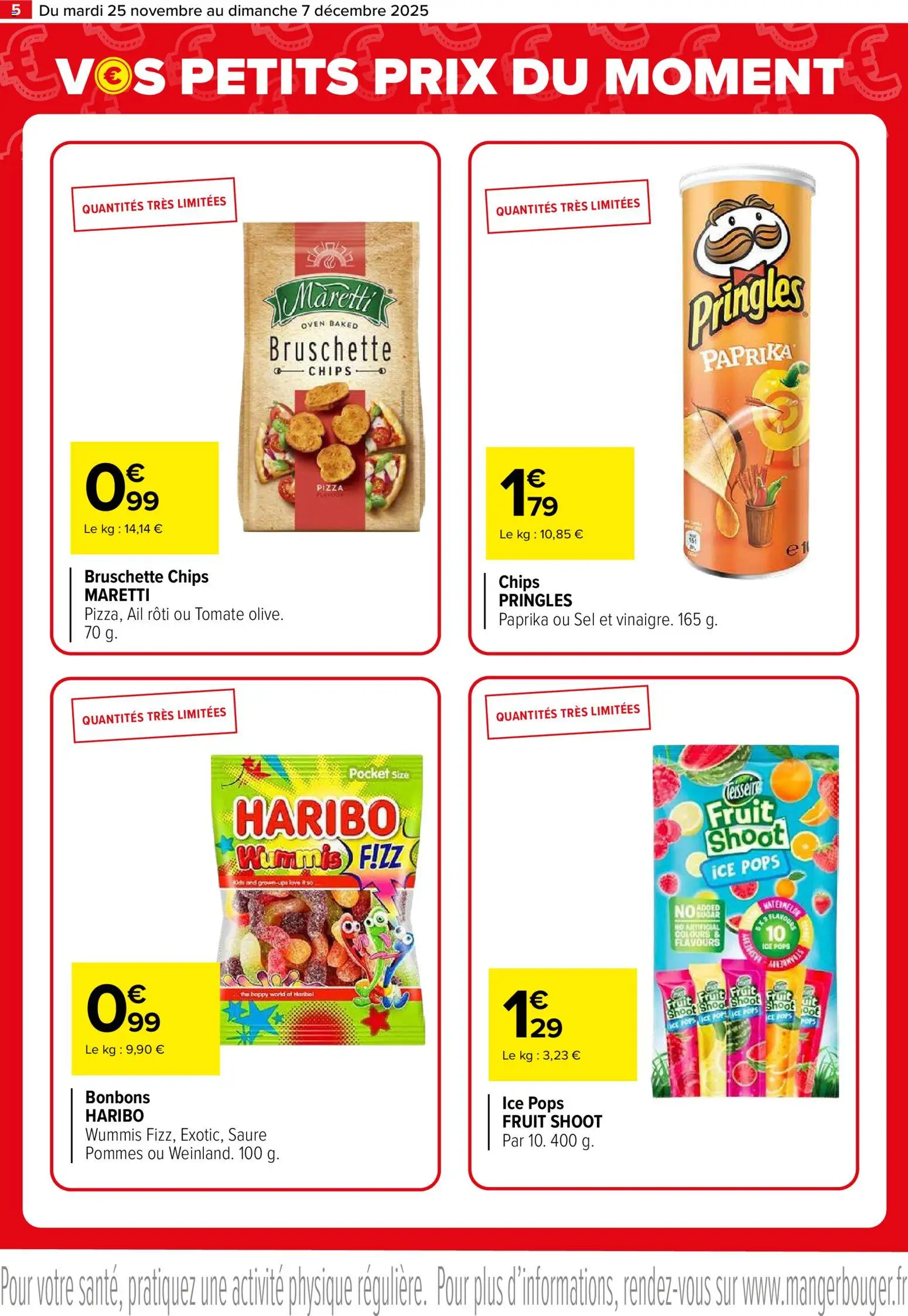 {H1} | Page: 5 | Produits: Bonbons Haribo, Thé, Bonbons, Chips