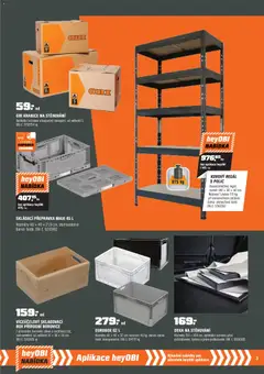 Náhled letáku OBI leták od 01.01.2026 | Strana: 3 | Produkty: Box, Krabice, Police, Kovový regál