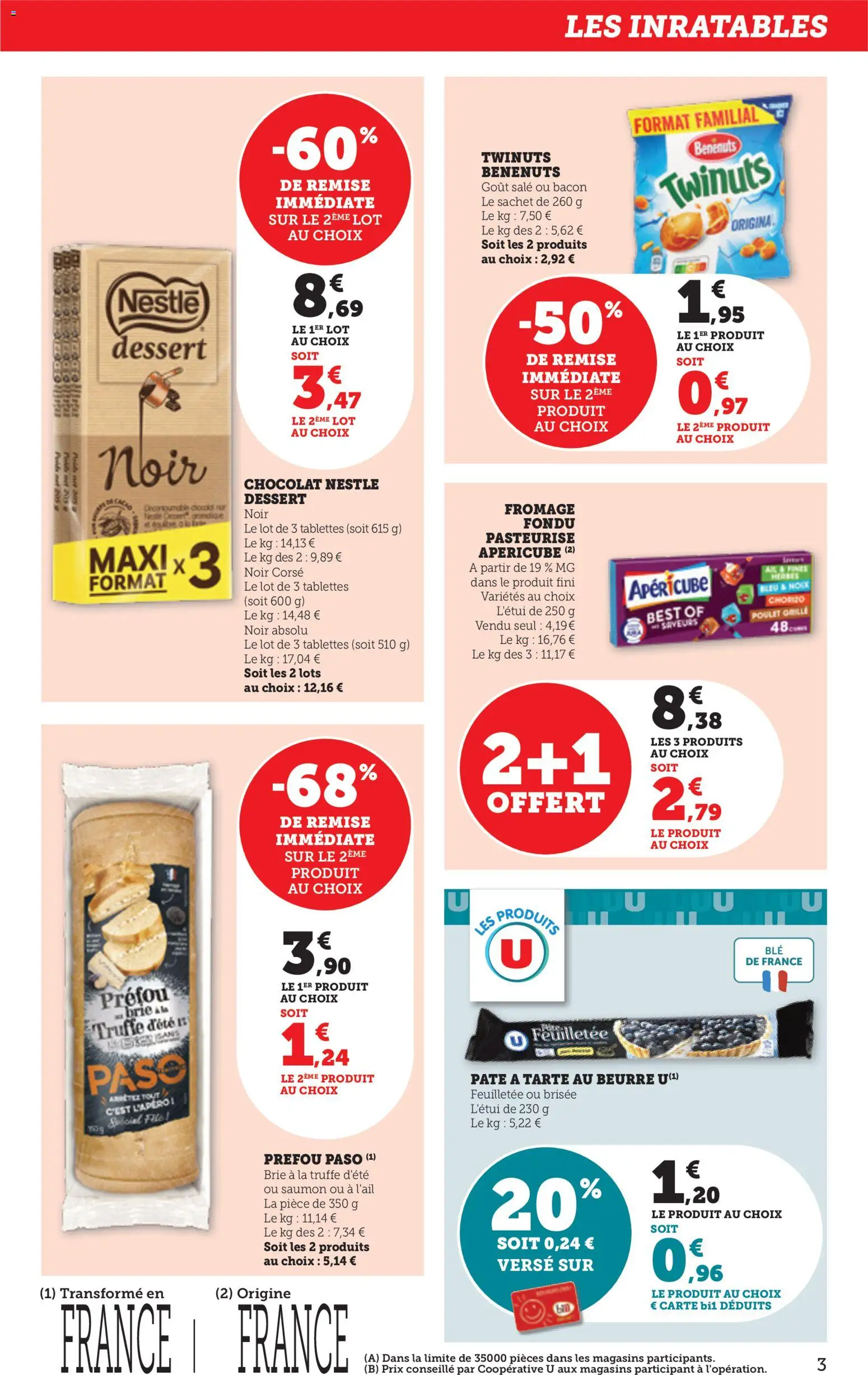 {H1} | Page: 3 | Produits: Chorizo, Beurre, Fromage, Saumon