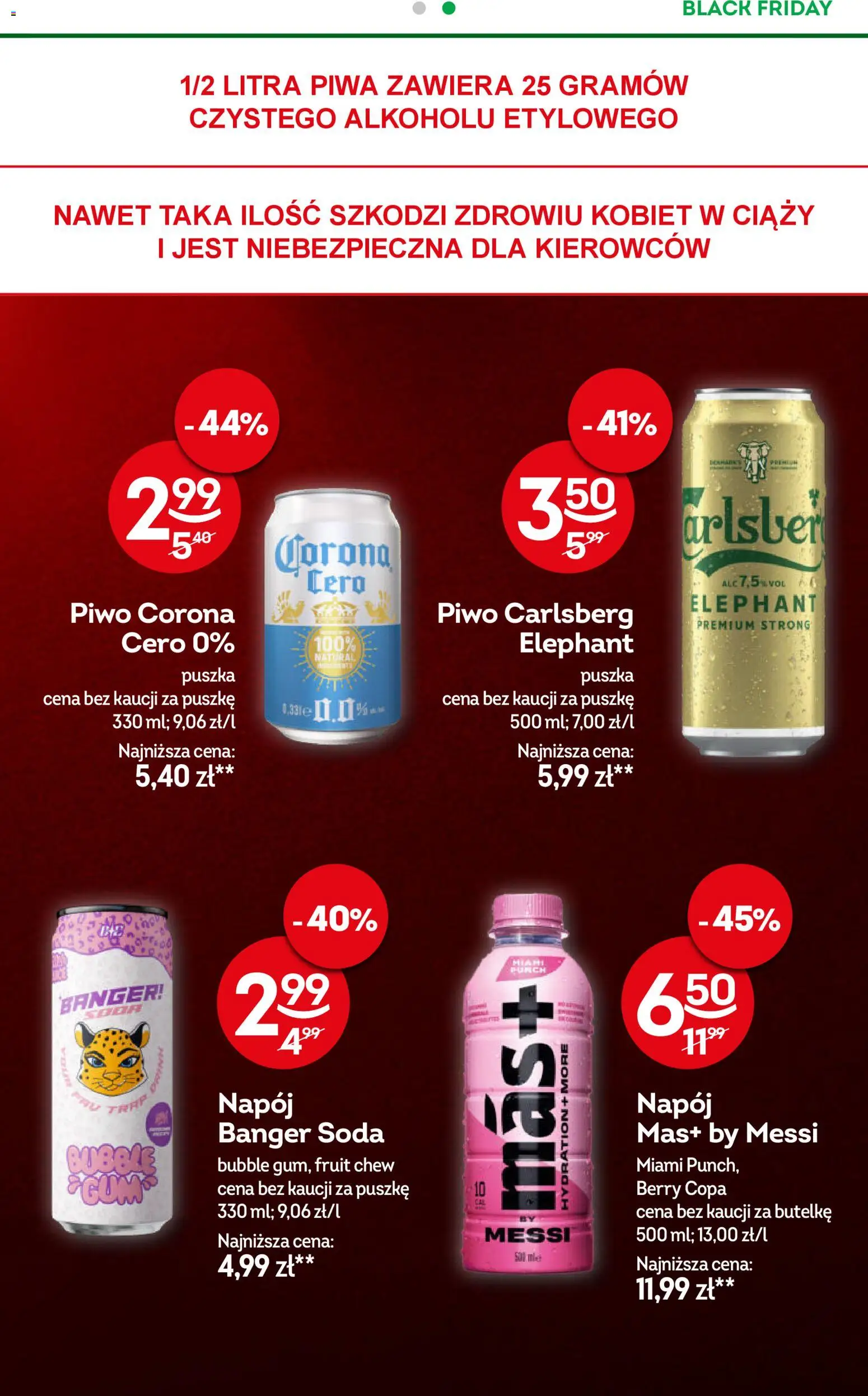 Żabka Black Friday od 19.11.2025 | Strona: 11 | Produkty: Piwo Carlsberg, Piwo
