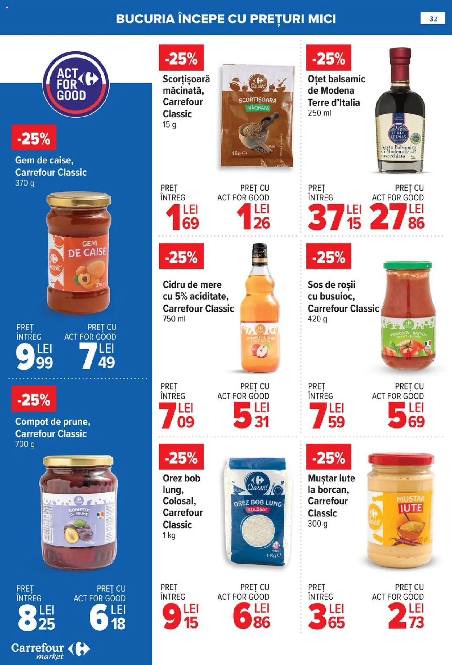 Noul catalog Carrefour – valabil de la 21.01.2026 | Pagină: 32 | Produse: Mere, Roșii, Muștar, Sos