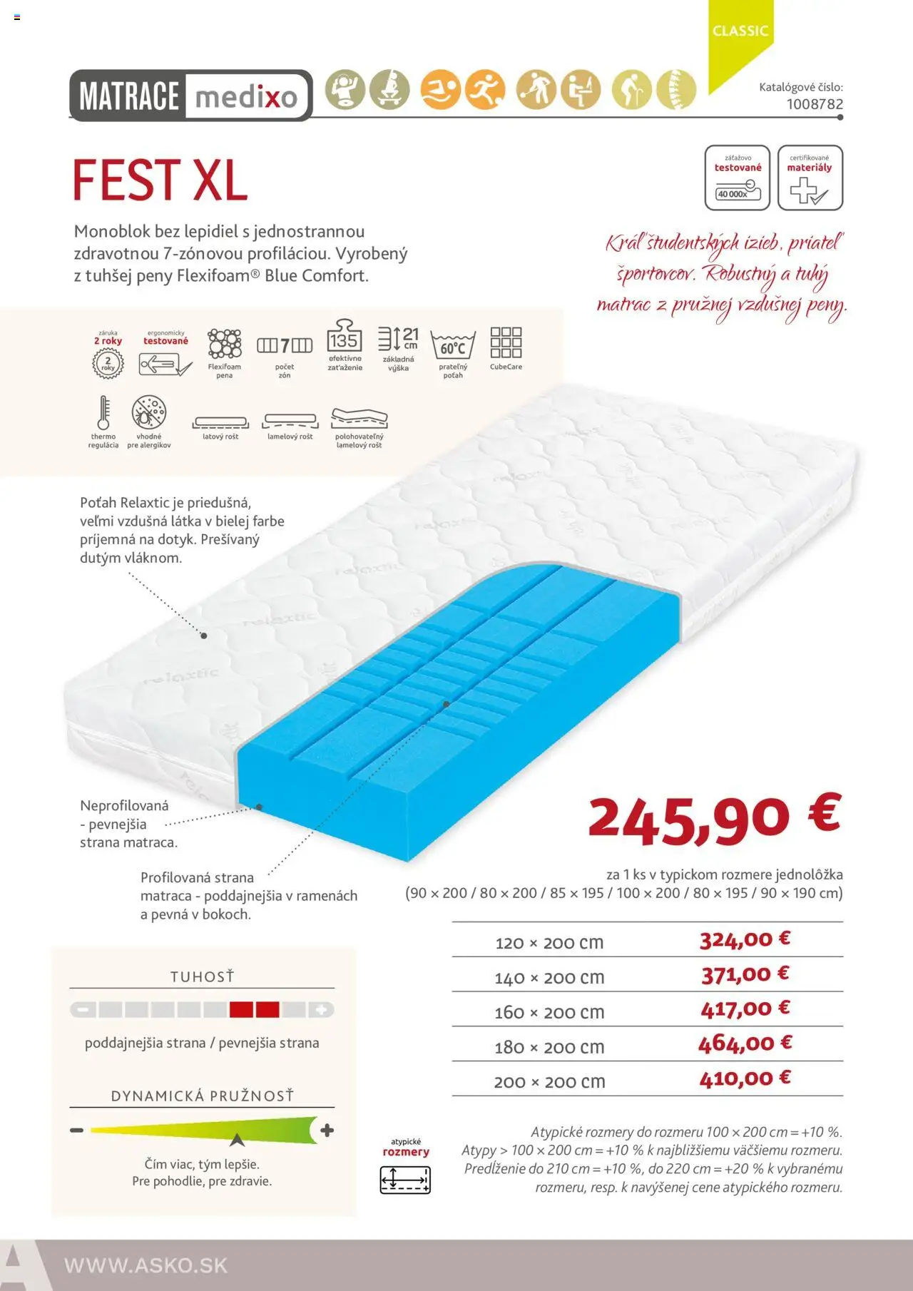 Nové ASKO nábytok akcie – leták je platný od 05.06.2025 | Strana: 34 | Produkty: Matrace, Matrac