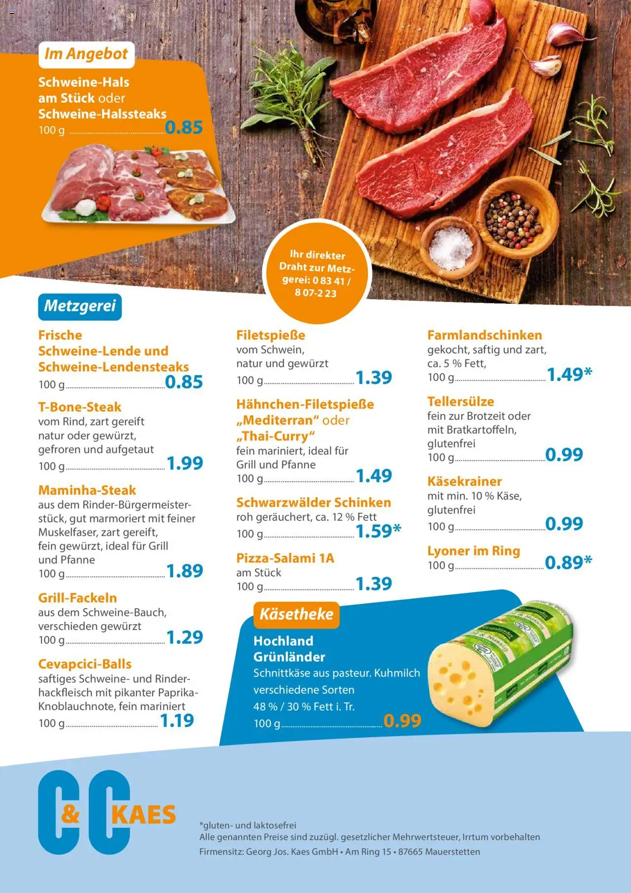 C&C Prospekt 	 - gültig ab dem 28.07.2025 | Seite: 4 | Produkte: Grill, Käsekrainer, Grunlander, Schinken