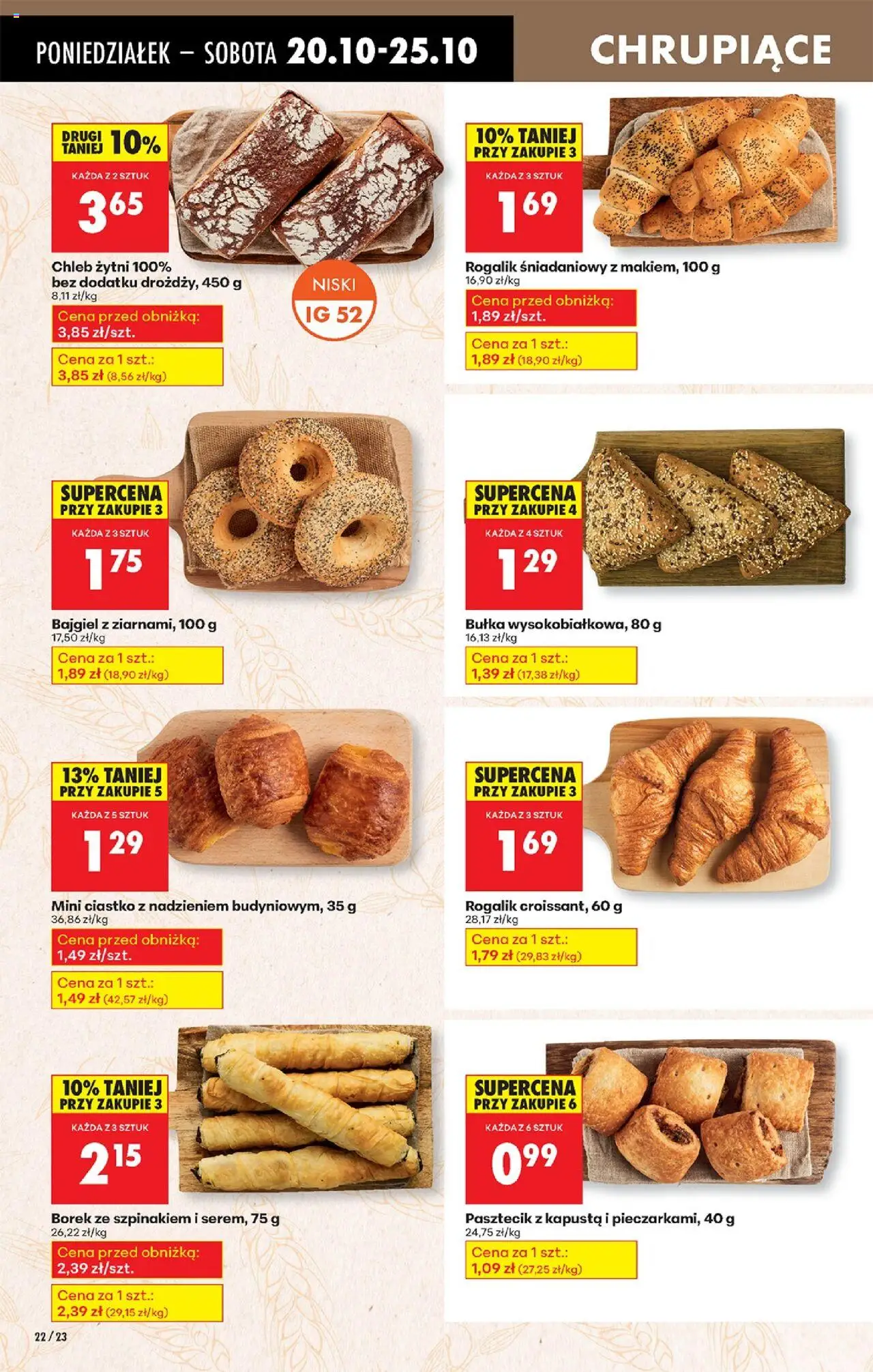 Biedronka gazetka od 20.10.2025 | Strona: 26 | Produkty: Kapusta, Chleb żytni, Bułka, Chleb