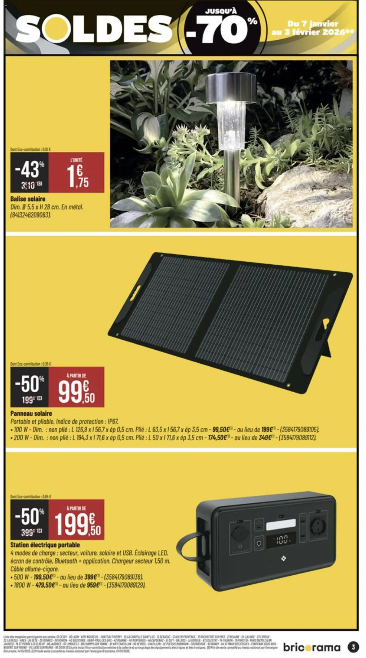 {H1} | Page: 3 | Produits: Câble, Portable, Panneau solaire