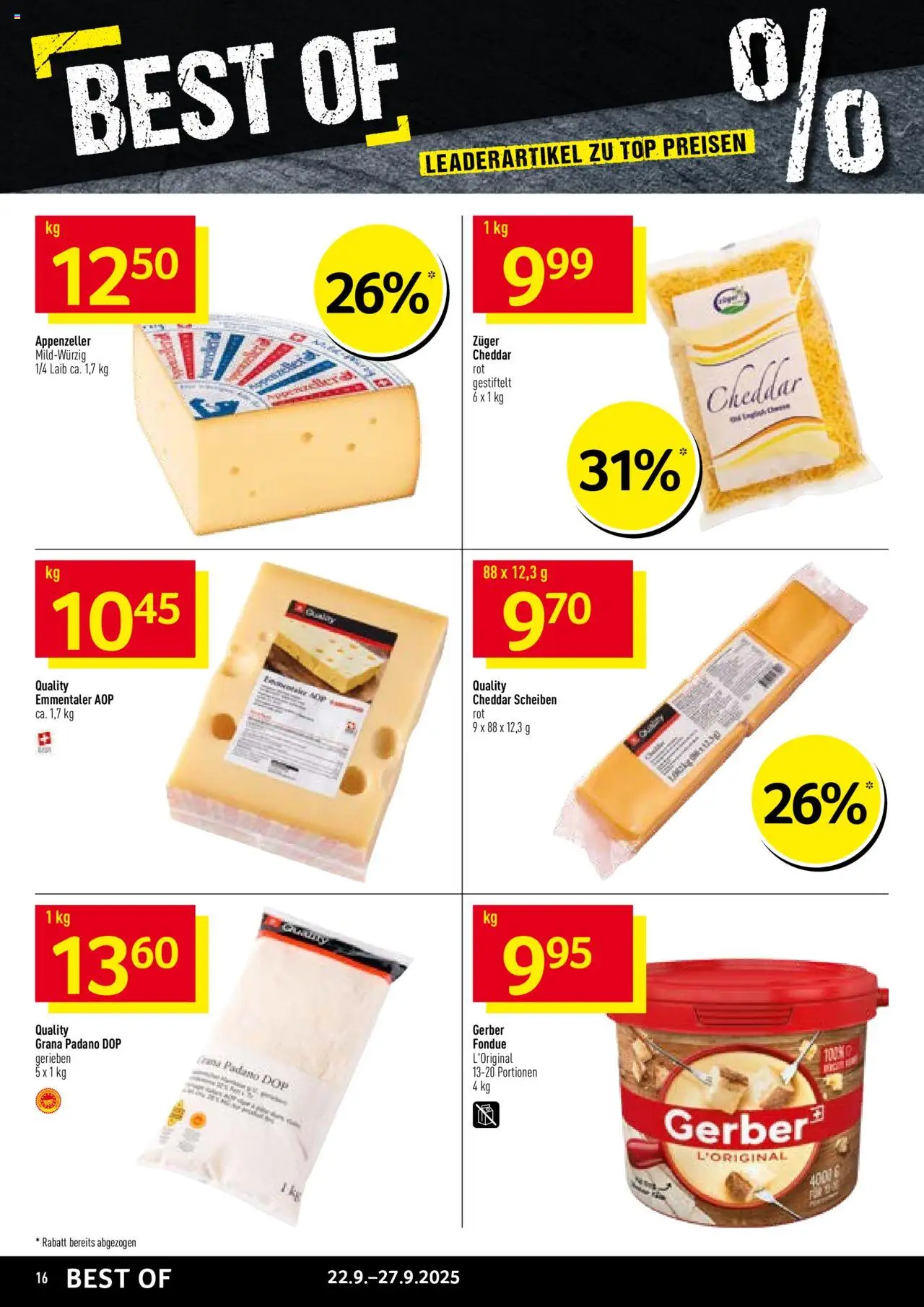 Prodega Aktionen – gültig ab 22.09.2025 | Seite: 16 | Produkte: Fondue, Top