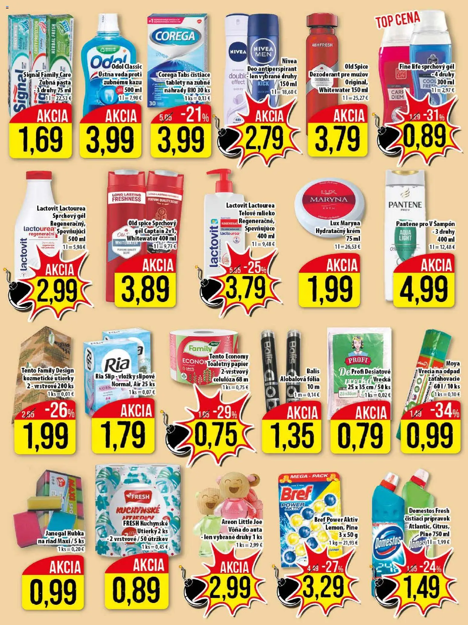 Nové Klas akcie – leták je platný od 23.02.2026 | Strana: 22 | Produkty: Nivea, Old Spice, Sprchový gél, Antiperspirant